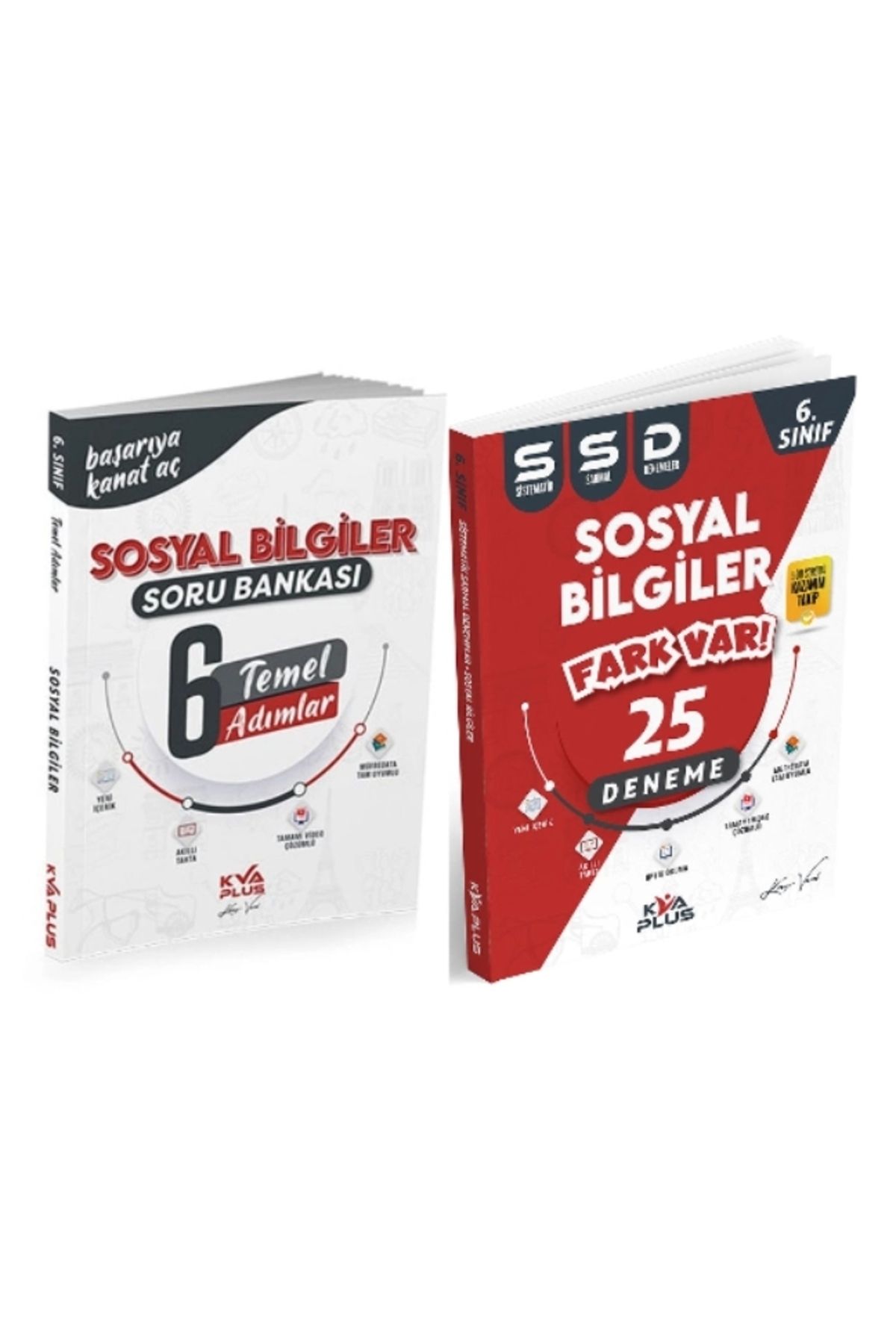 Koray Varol Yayınları KORAY VAROL YAYINLARI 6. SINIF SOSYAL BİLGİLER TEMEL ADIMLAR SORU BANKASI VE 25 SİSTEMATİK SARMAL DE