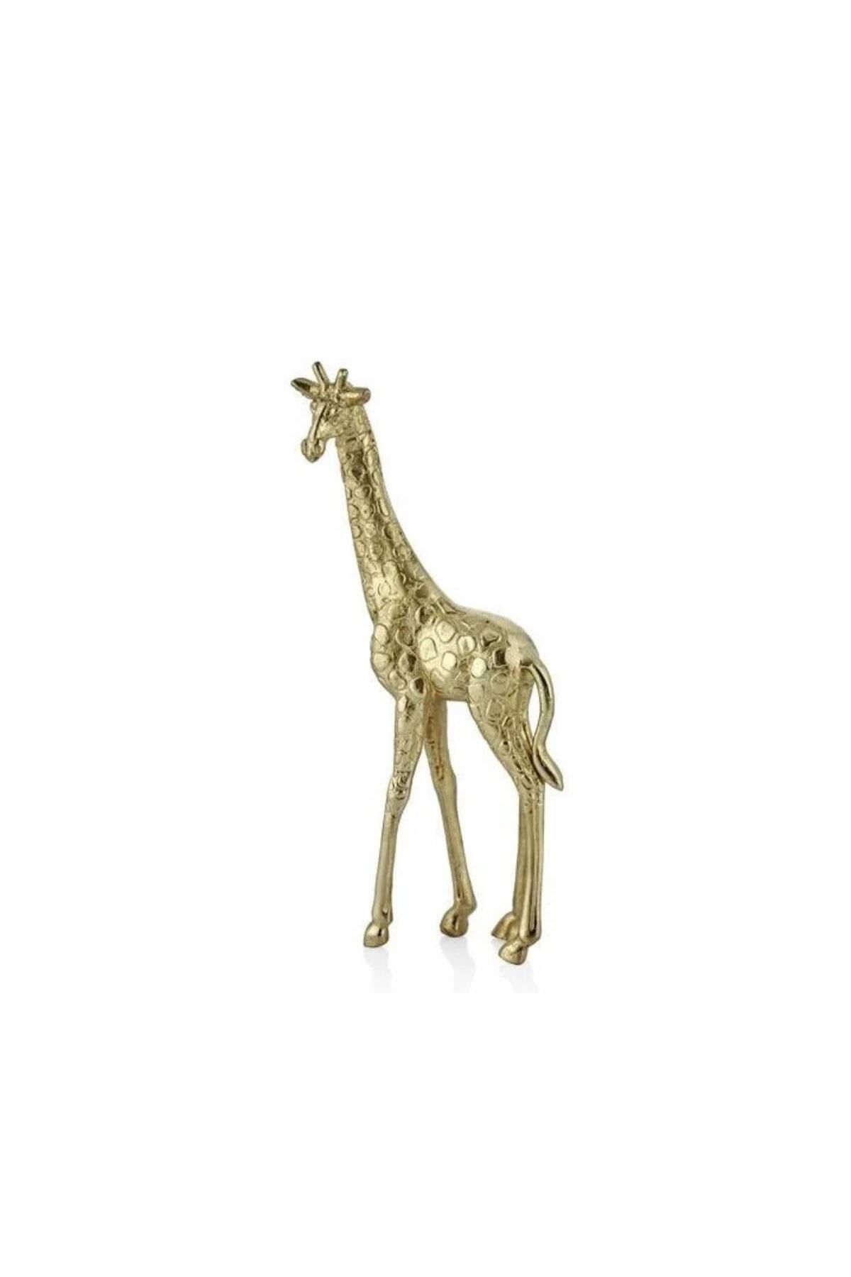 LAMEDORE Giraffe Gold Büyük Zürafa Dekor 20x10x42 Cm