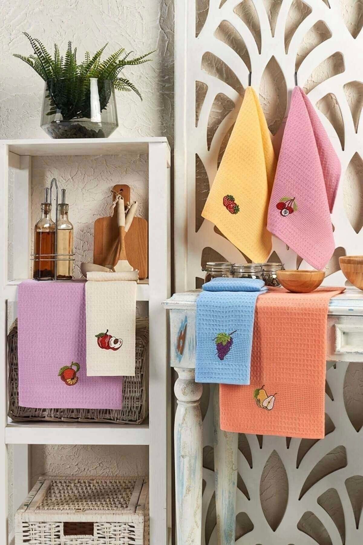 luz&pos 6 Parça Mutfak Kurulama Bezi 30 X 50 Cm Fruit