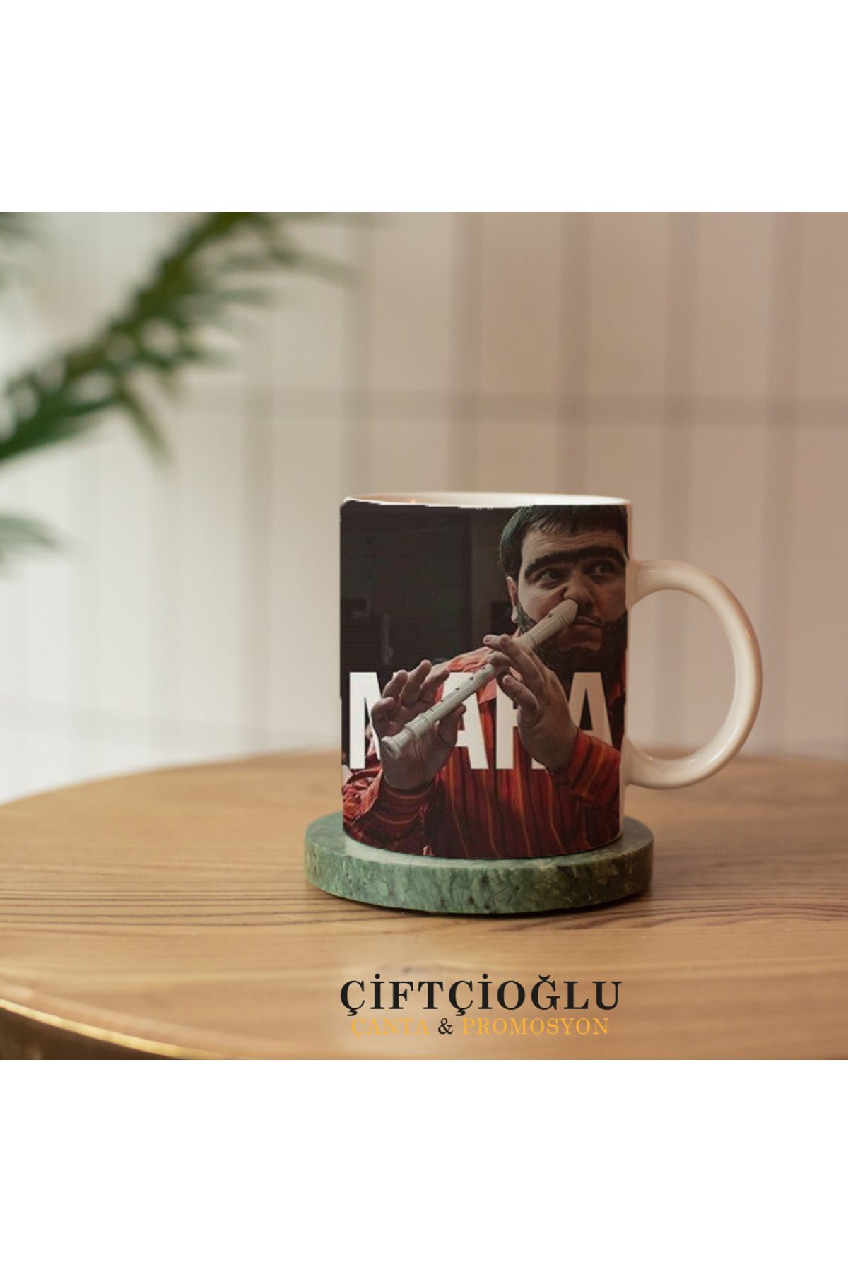 çiftçioğlu Kişiye Özel Baskılı PORSELEN Kupa-Hediyelik Beyaz 1. Sınıf Kupa