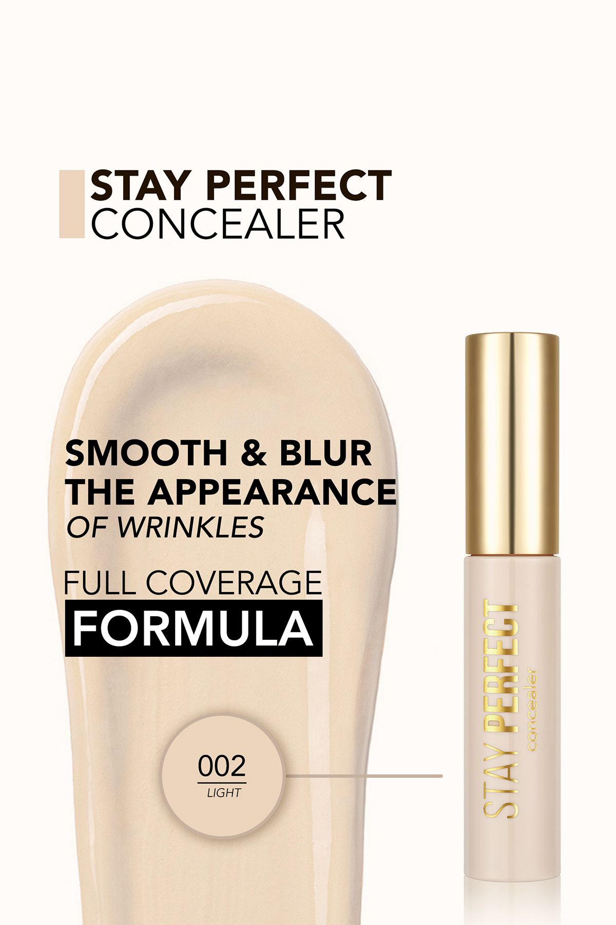 Flormar-Stay Perfect Concealer 002 Light - New 4