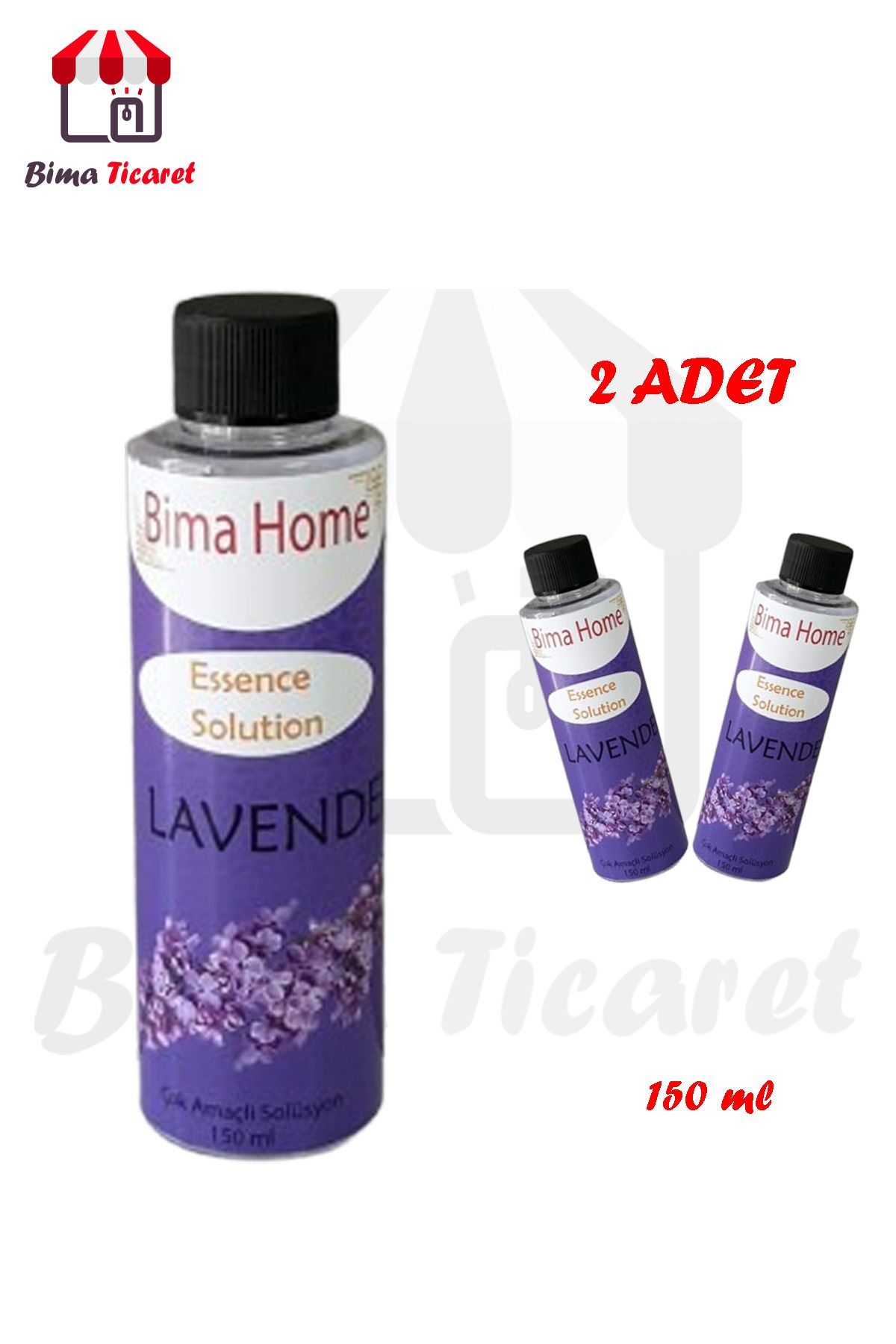 Bima Ticaret Orijinal 2 adet Geniş Alan Kokulandırma Makinesi Parfümü (Lavender)