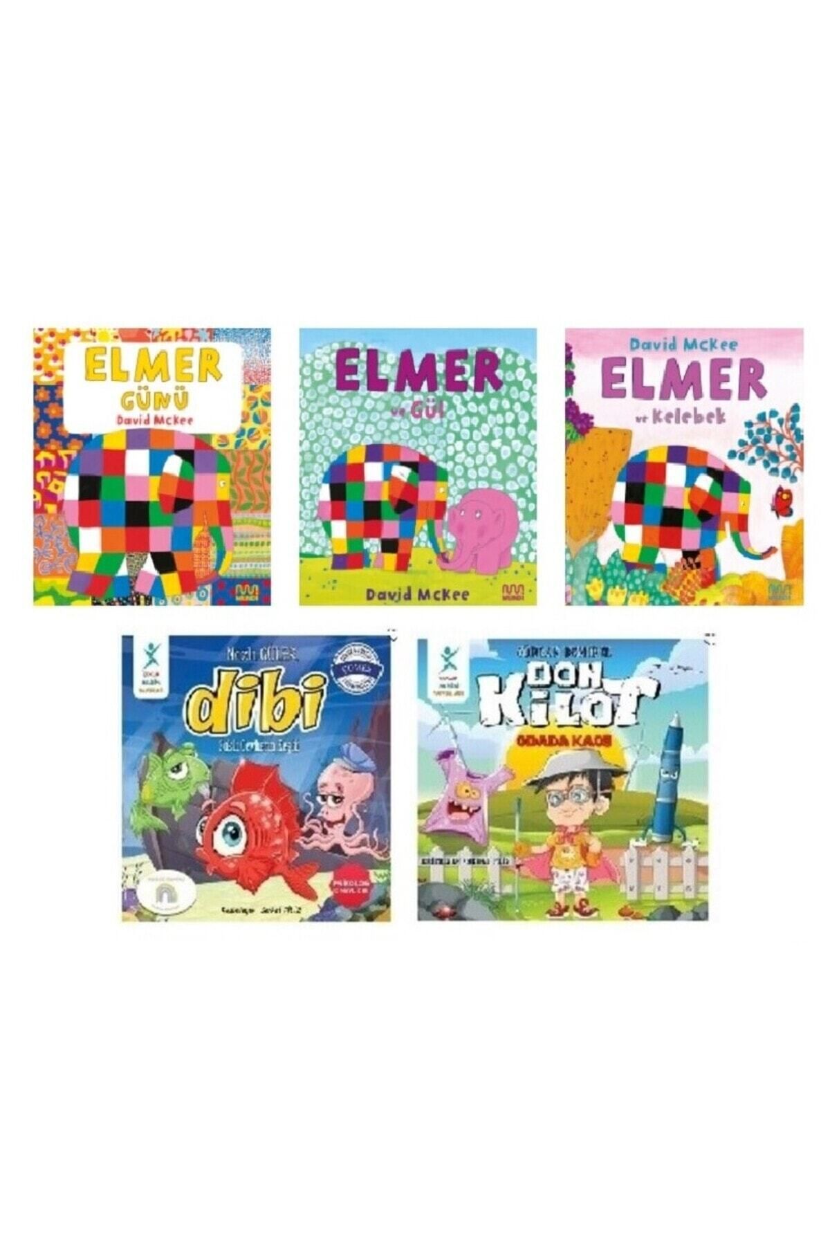 Can Yayınları Elmer 3 Kitap + Dibi ve Don Kilot Hikaye Kitabı HEDİYE