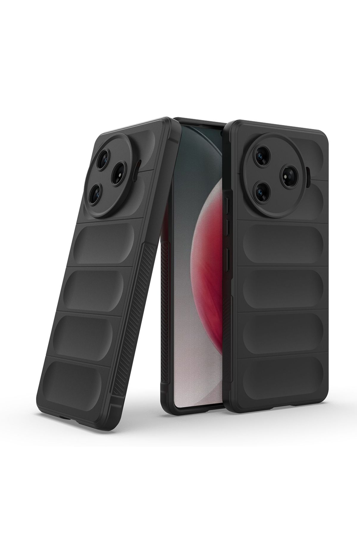 Rivor Tecno Spark 30 Pro Uyumlu Kılıf Kamera Korumalı Parmak İzi Bırakmaz İçi Kadife Sıvı Silikon Kapak