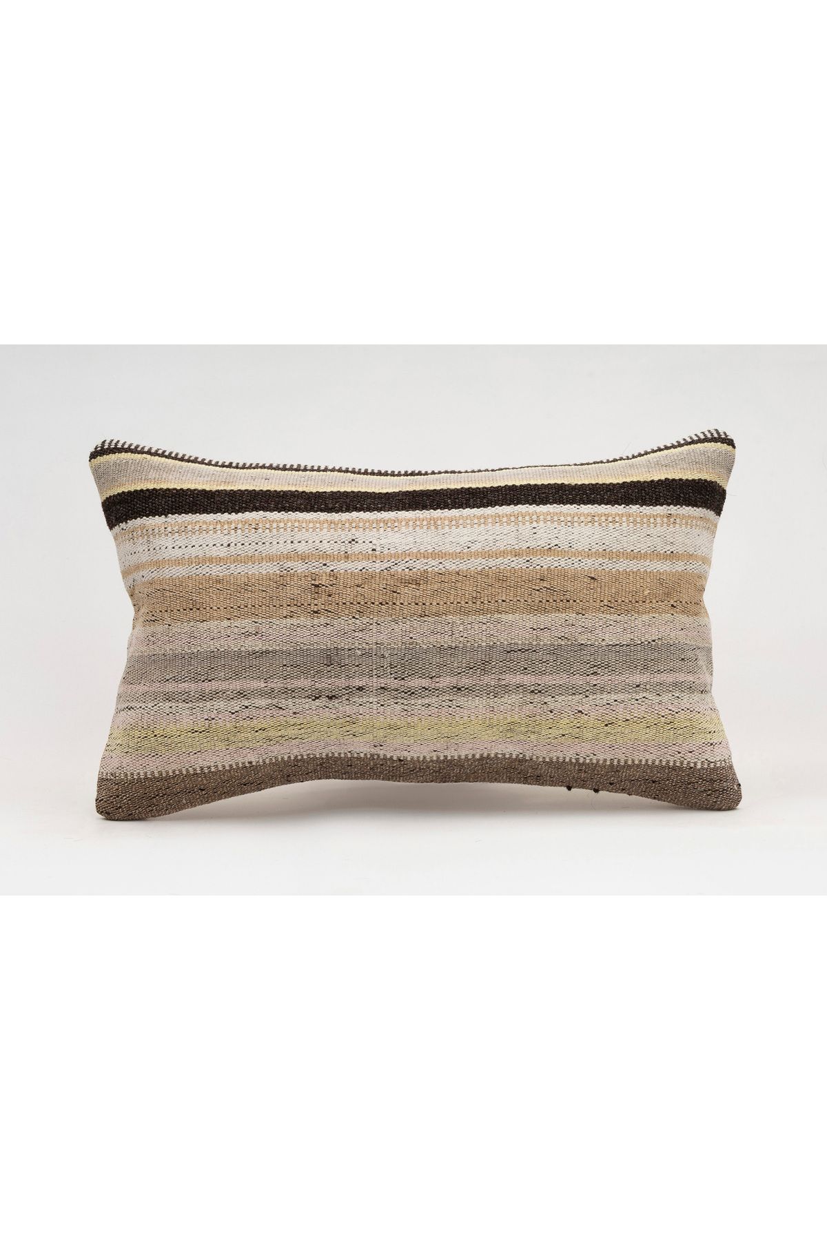 Kilim Whole Sale El Yapımı Kilim'den Yapılmış Vintage Kırlent Kılıfı, Yün, 30x50 Cm