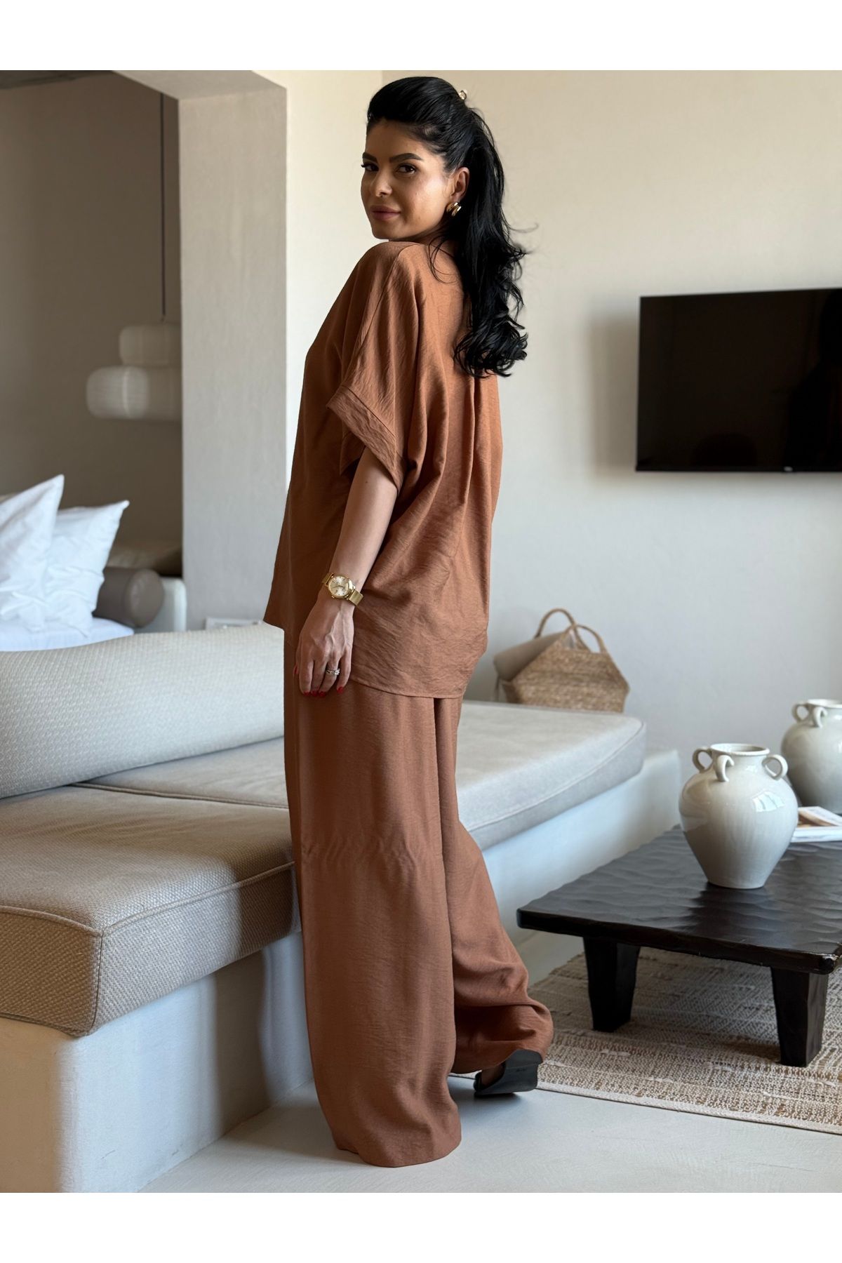 RAMONA BADESCU EXCLUSIVE-Elegant Suit – Viscose and Polyamide, Fluid and Comfortable 2