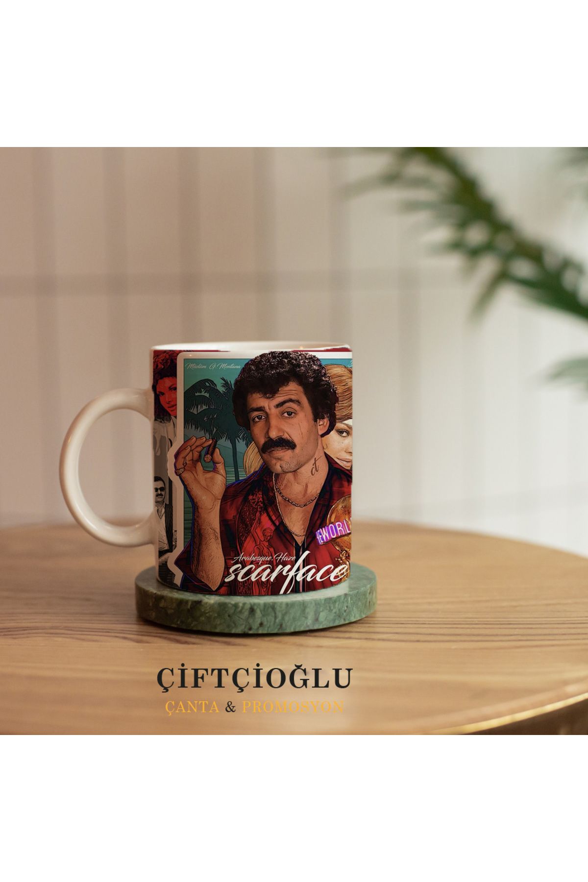 çiftçioğlu Kişiye Özel Baskılı PORSELEN Kupa-Hediyelik Beyaz 1. Sınıf Kupa