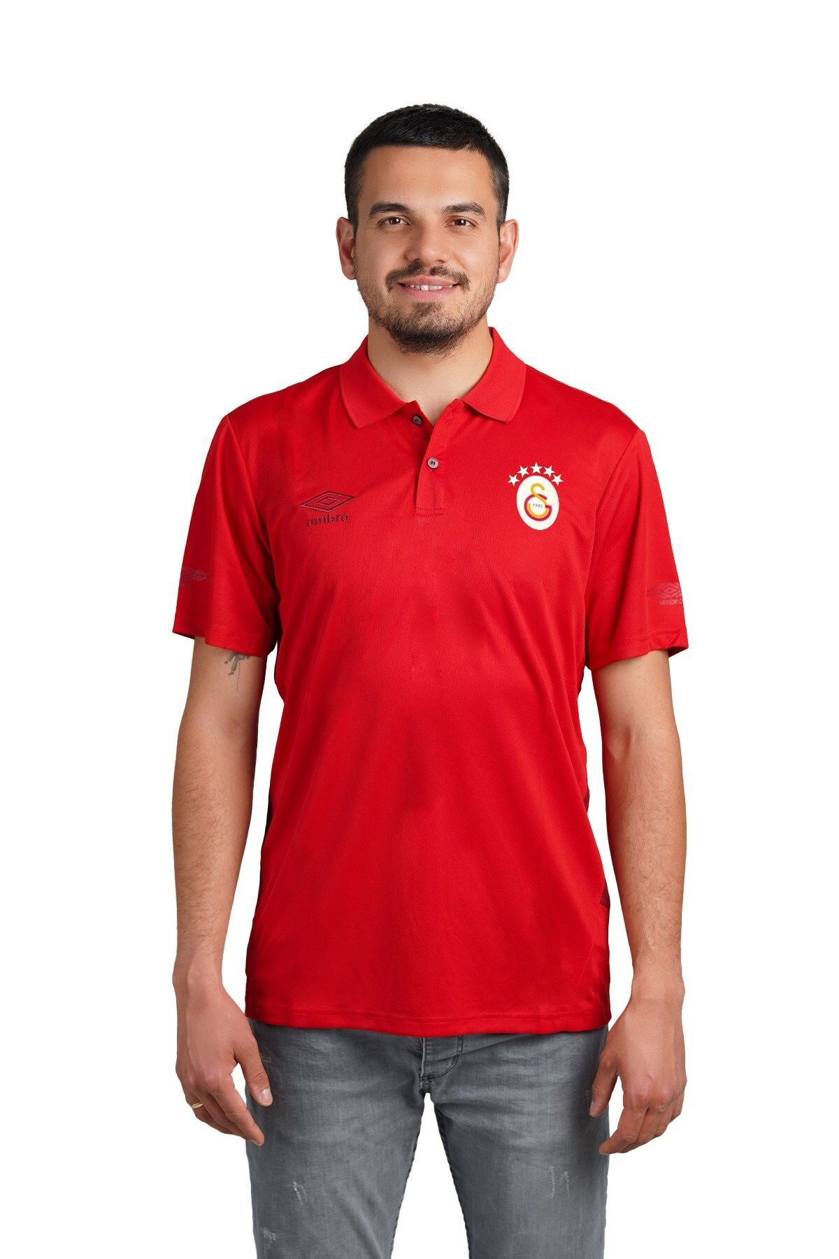 Galatasaray Orijinal 5 Yıldız Kırmızı Polo T-shırt TF0208