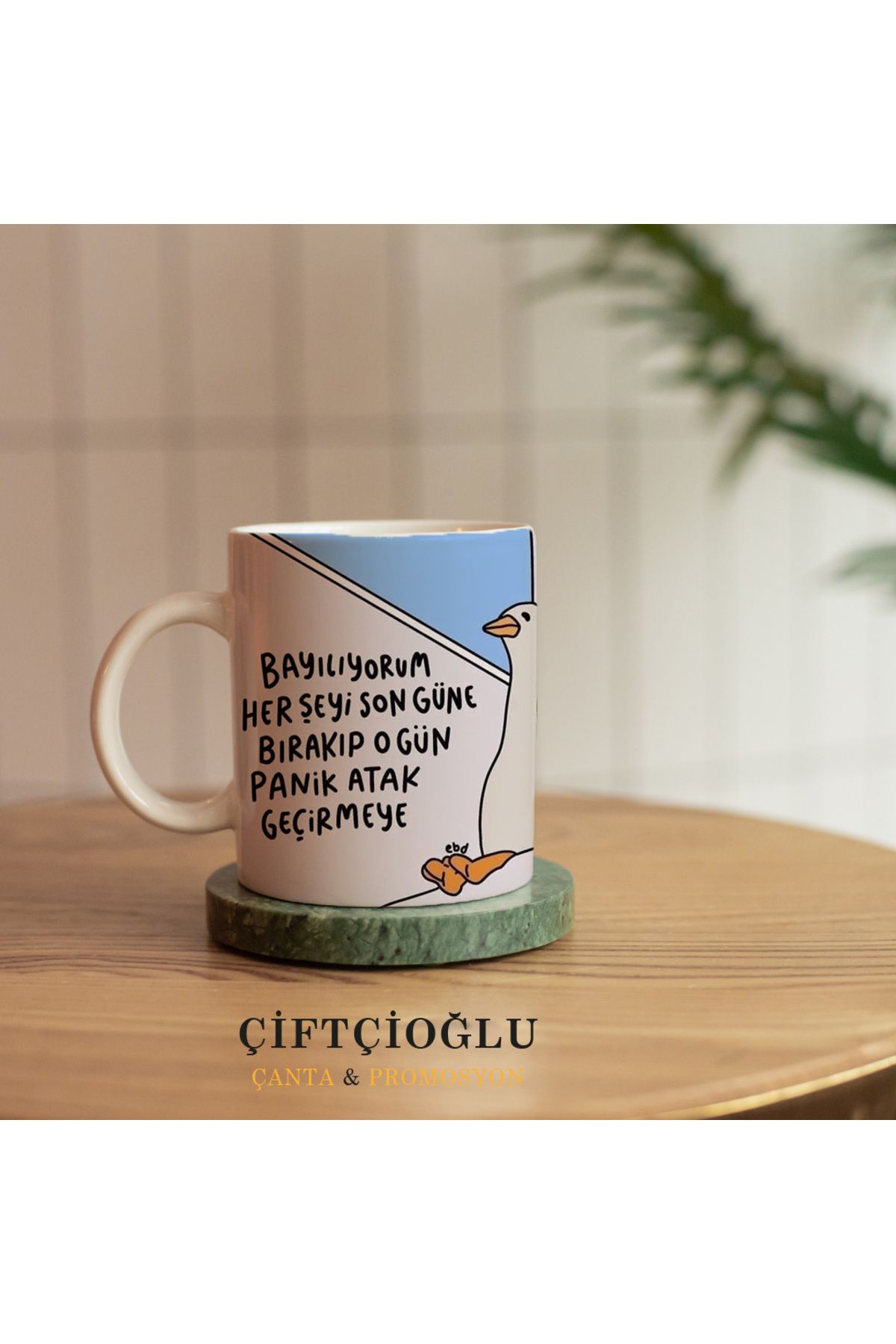 çiftçioğlu Kişiye Özel Baskılı PORSELEN Kupa-Hediyelik Beyaz 1. Sınıf Kupa