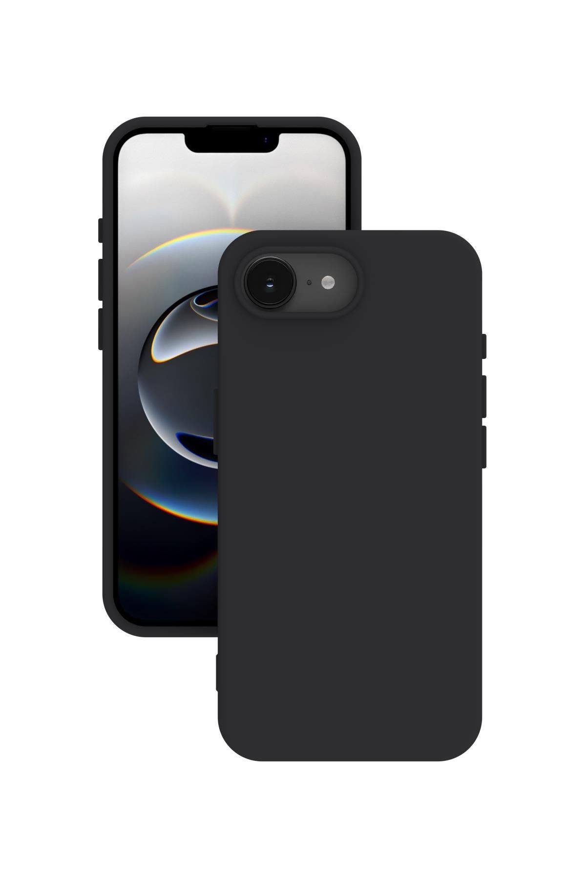 eonaks iPhone 16e Kılıf Kamera Korumalı Silikon Rubber Arka Kapak