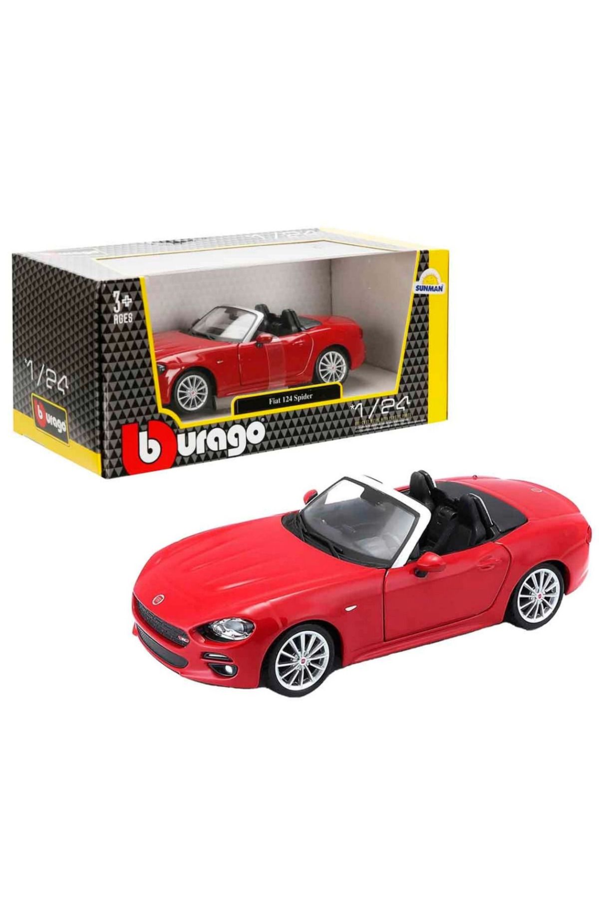 Skygo Bburago 1:24 Fiat 124 Spider Model Araba