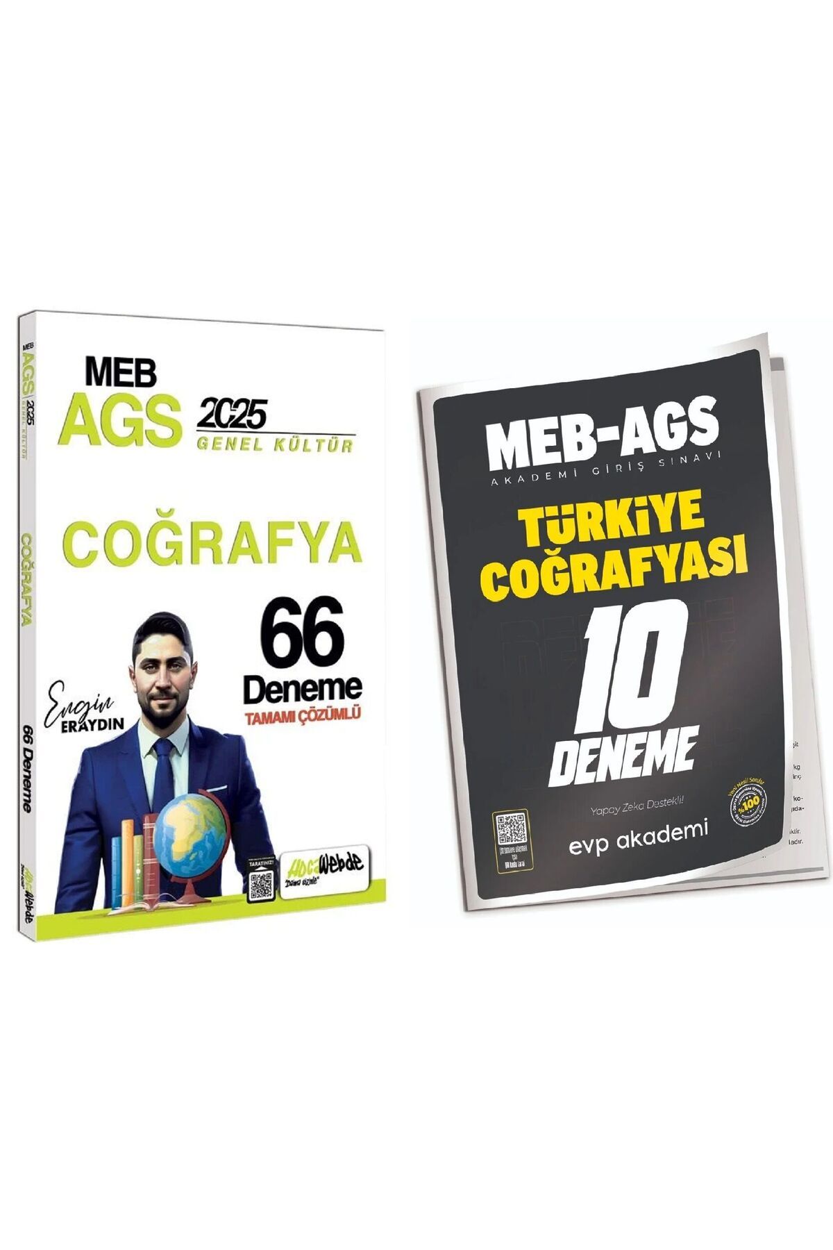 evp akademi HocaWebde + EVP 2025 MEB-AGS Türkiye Coğrafyası 66+10 Deneme 2 li Set - Engin Eraydın HocaWebde Yayı
