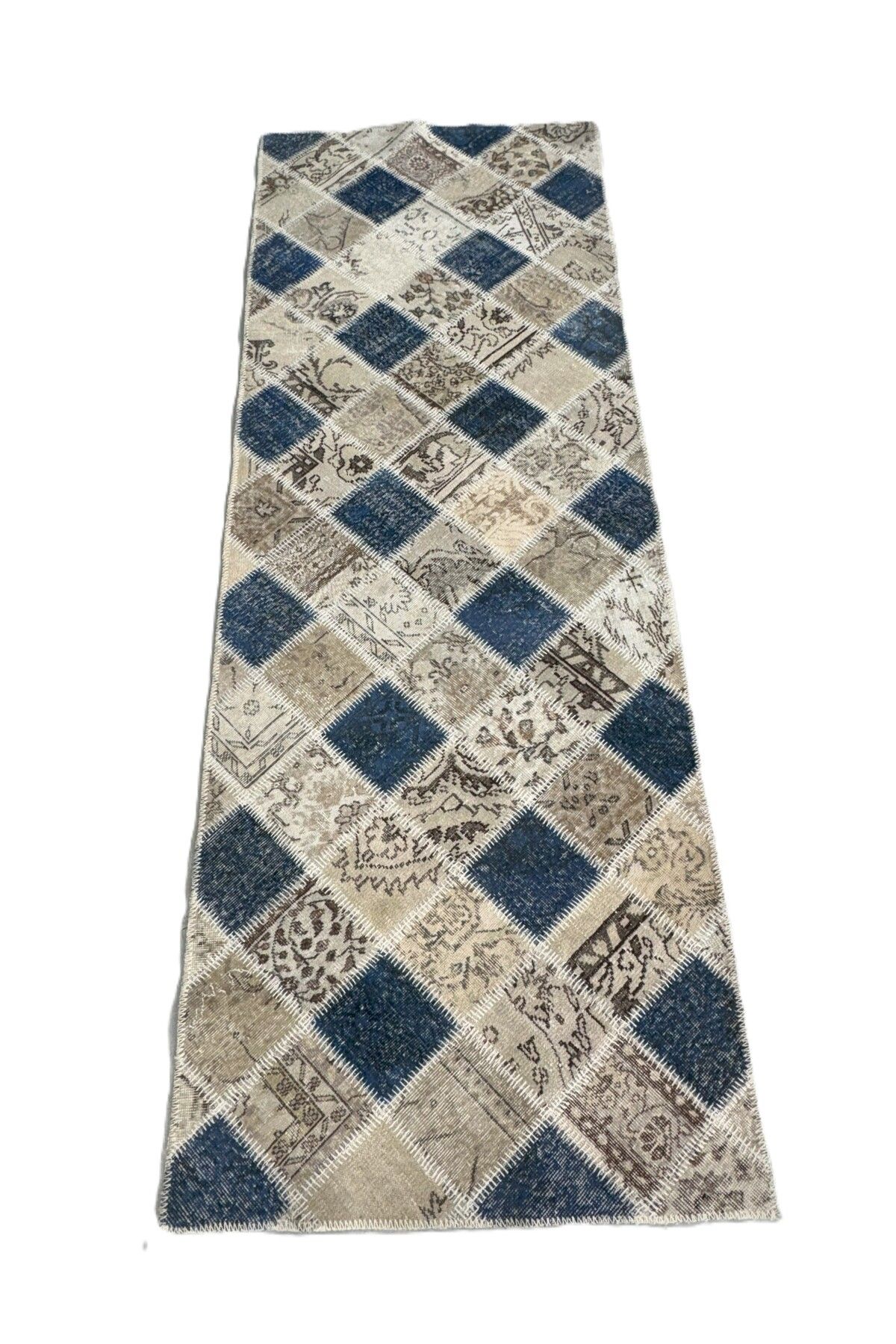 1001Rugs Patchwork El Halı 110 x 300