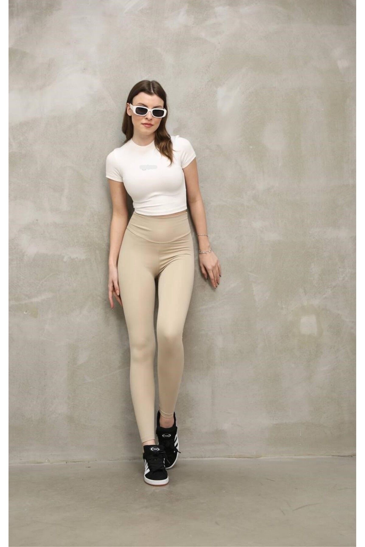 QBZ SÜPER YÜKSEK BEL SPOR TAYT TOPARLAYICI BİLEK HİZASINDA