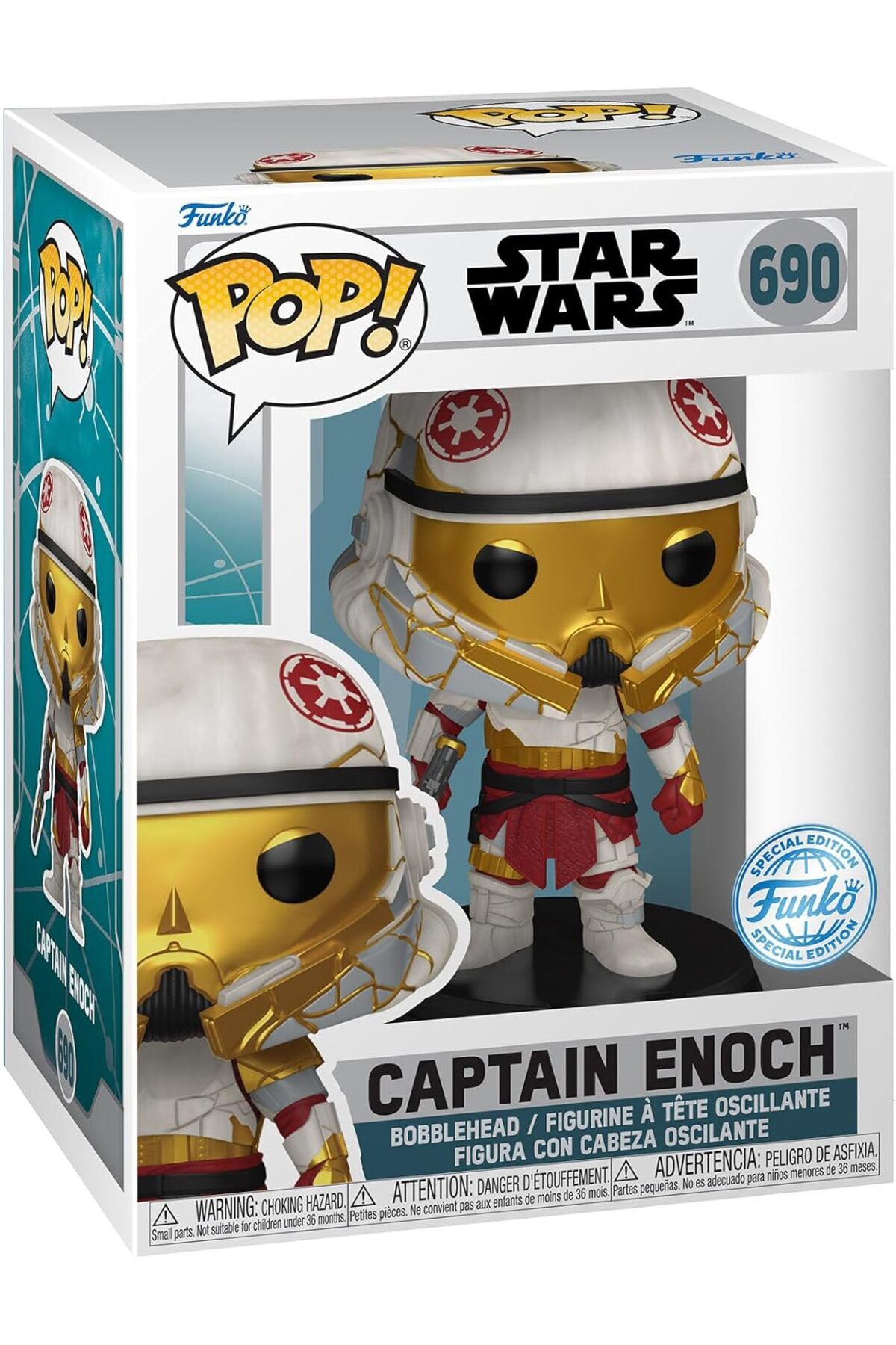 Funko Pop! Star Wars: Ahsoka, Captain Enoch, Vinil Koleksiyon Figürü, Resmi Ürün