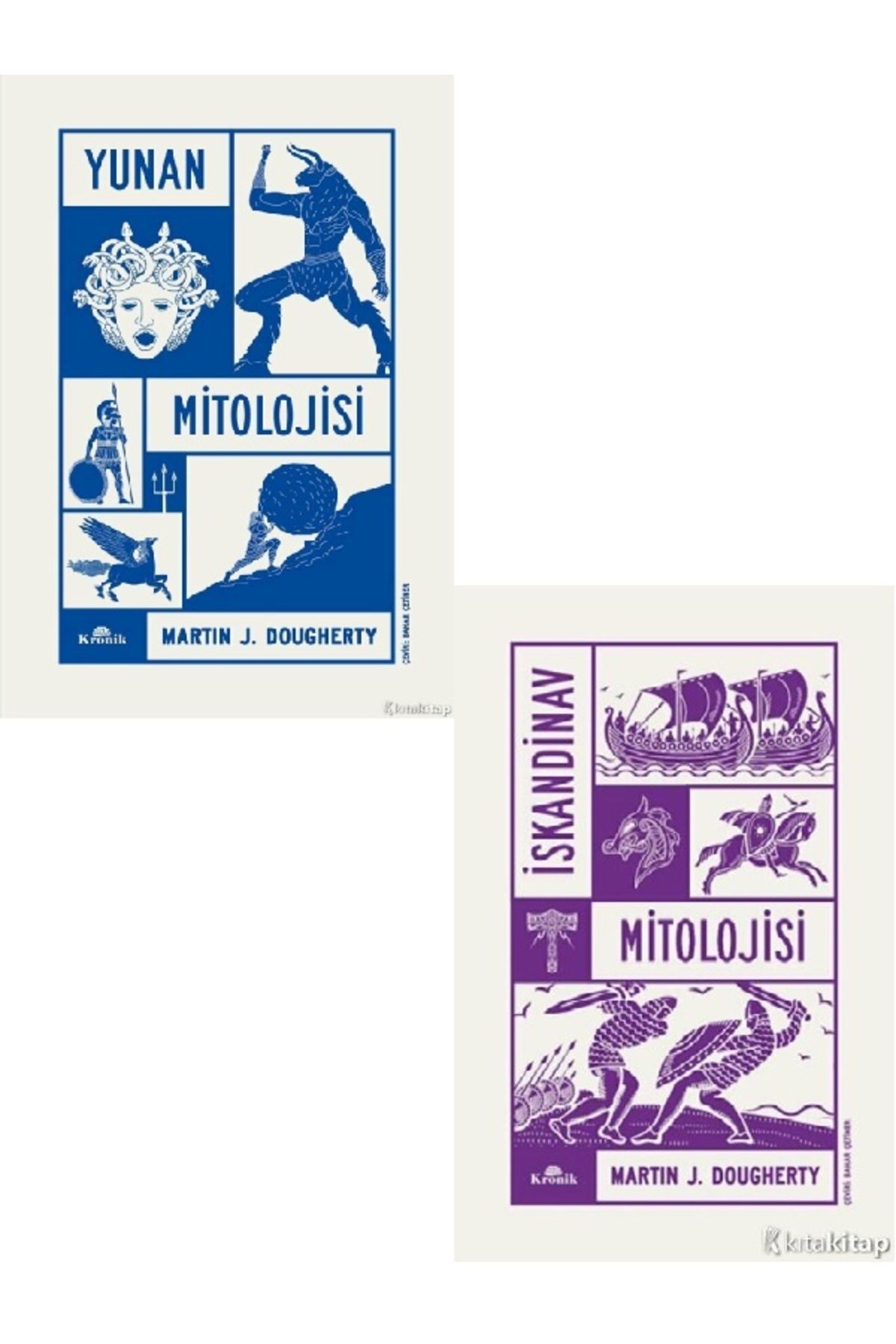 Kronik Kitap İskandinav Mitolojisi - Yunan Mitolojisi - Martin J. Dougherty 2 KİTAP SET ( ÜCRETSİZ KARGO )