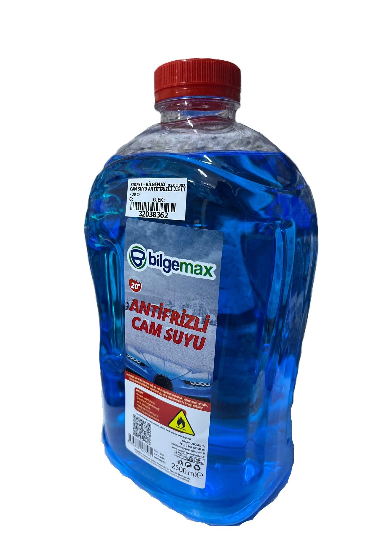 bilgemax CAM SUYU ANTİFİRiZLİ 2.5 LT - 20 C°
