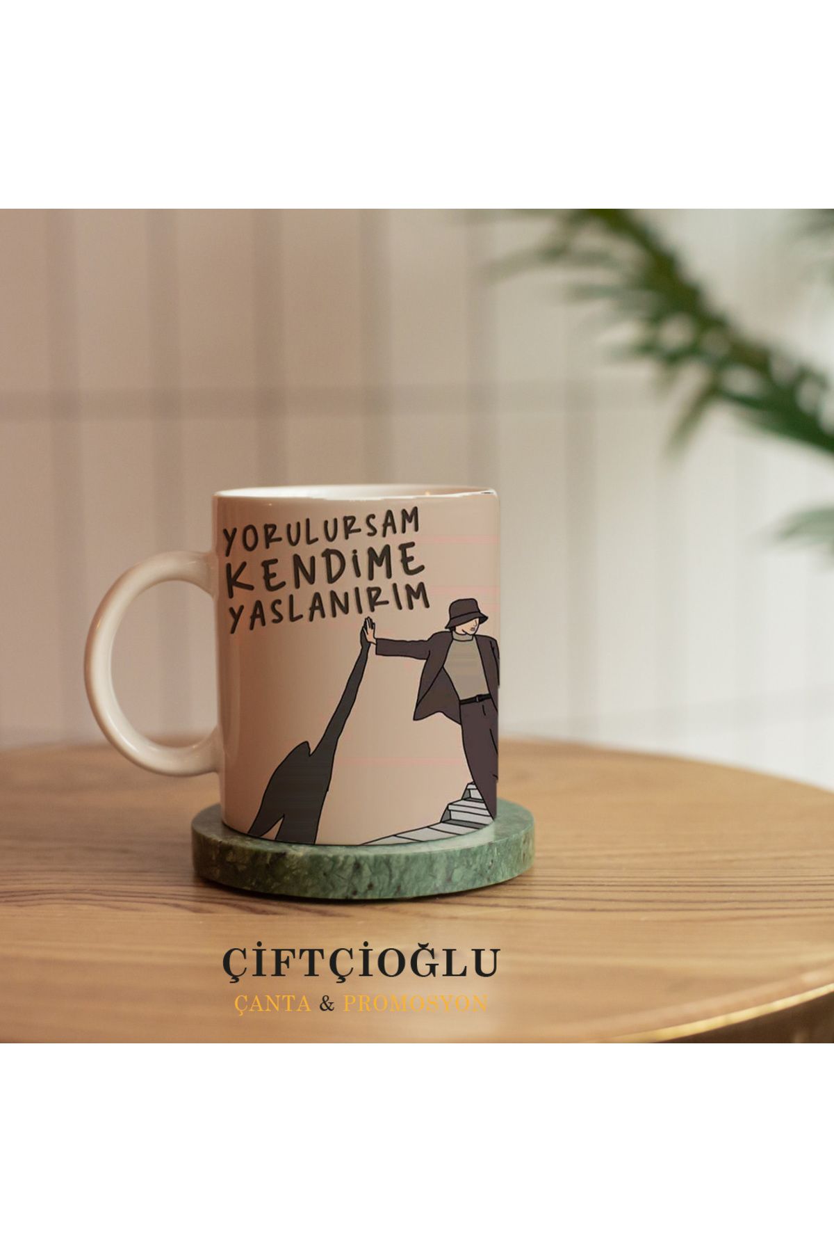 çiftçioğlu Kişiye Özel Baskılı PORSELEN Kupa-Hediyelik Beyaz 1. Sınıf Kupa