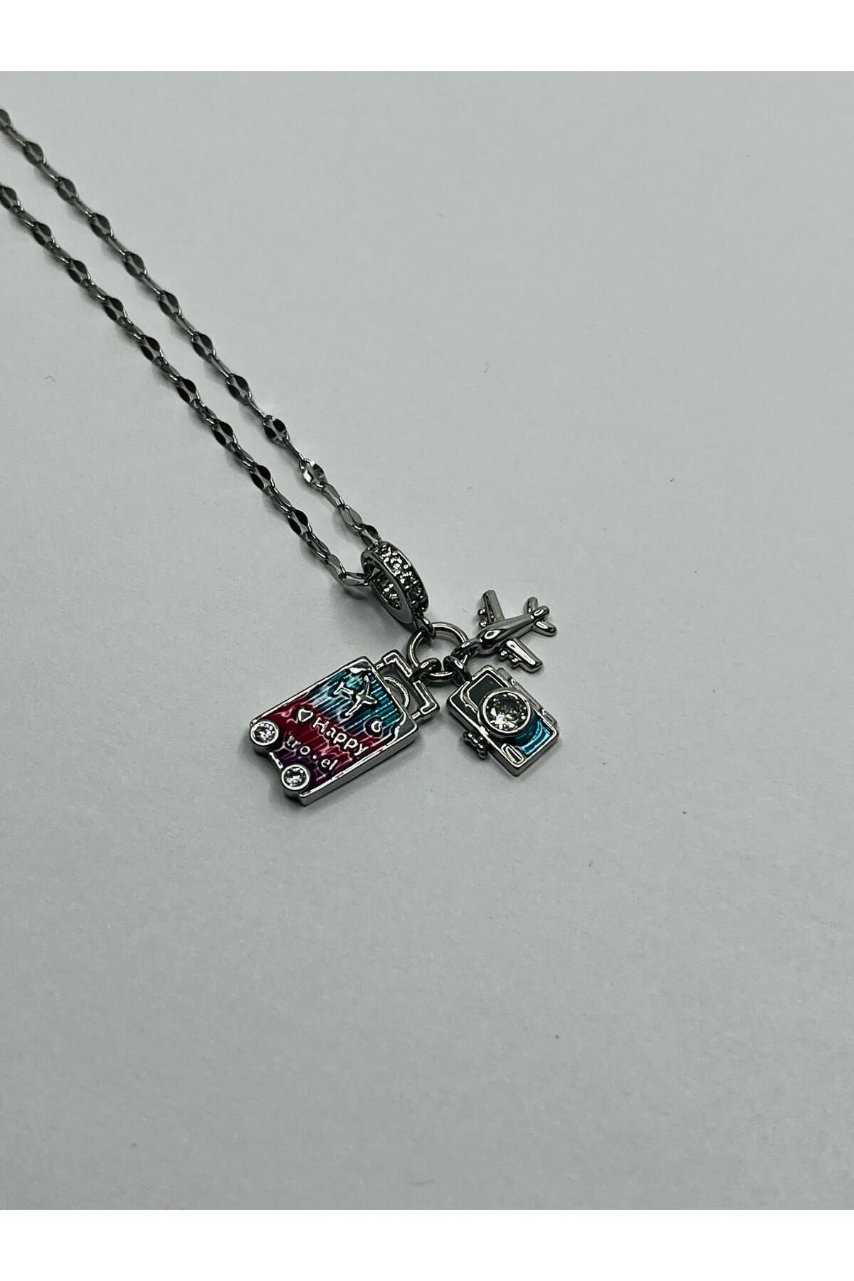 ASİN ACCESSORİES Gezgin Kolye - Çelik Kolye