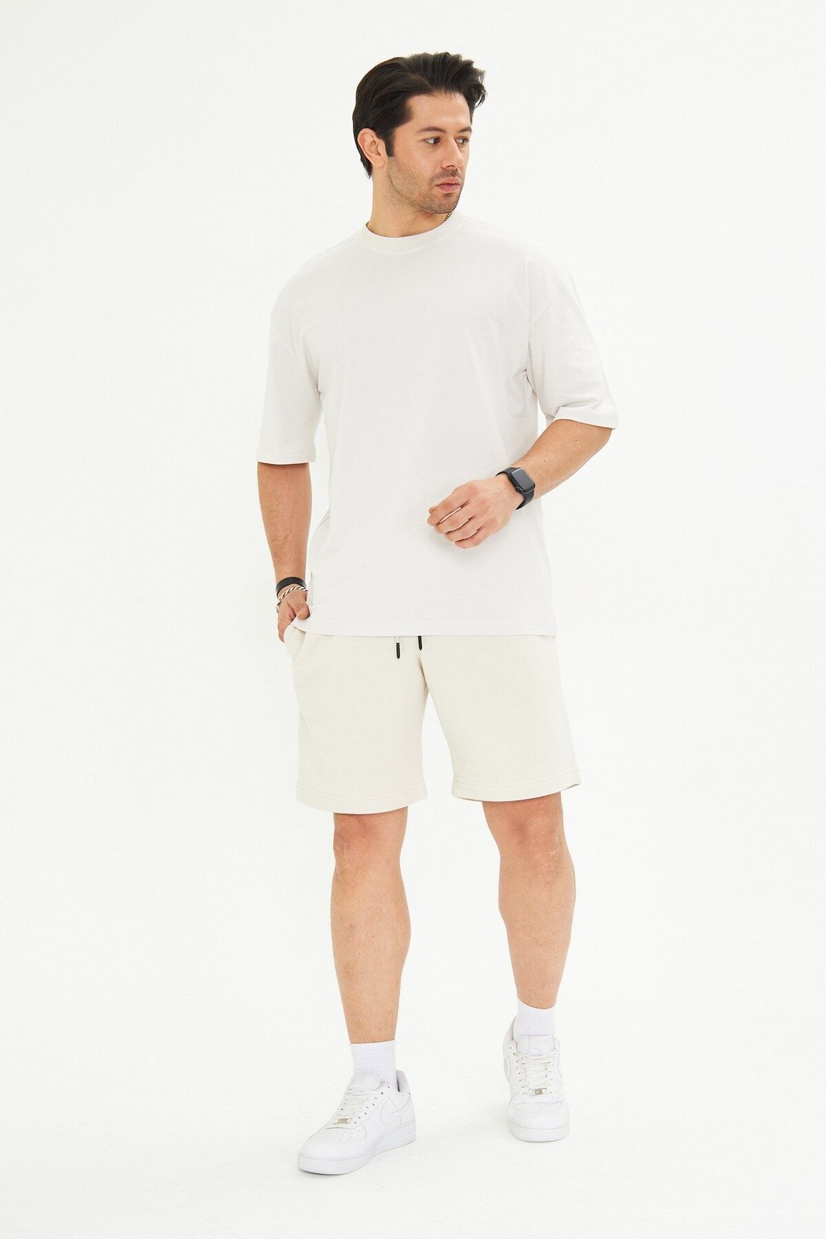 The Champ Clothing-Ανδρικό κοντομάνικο μπλουζάκι από βαμβακερό Basic Oversize Crew Neck 6