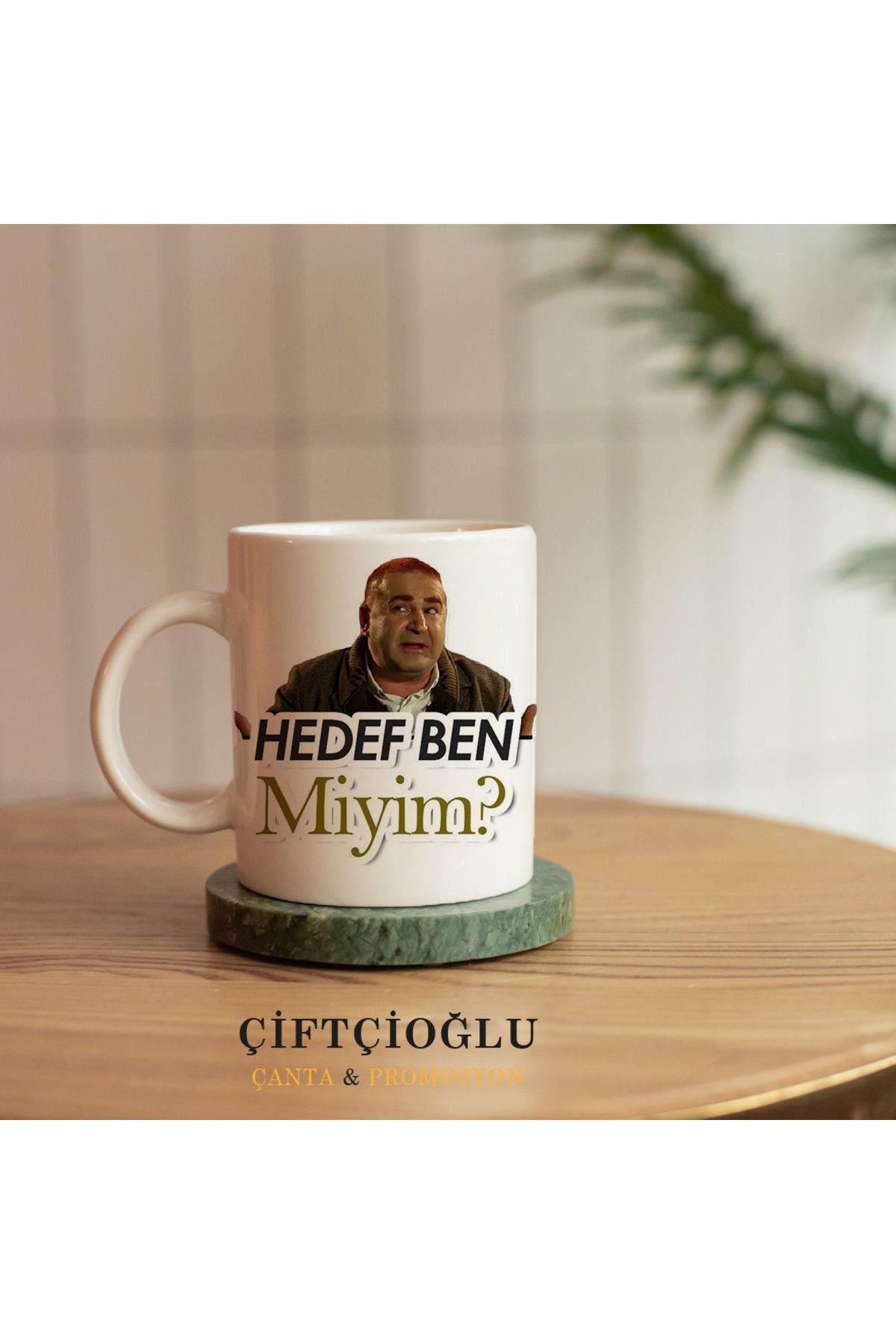 çiftçioğlu Kişiye Özel Baskılı PORSELEN Kupa-Hediyelik Beyaz 1. Sınıf Kupa