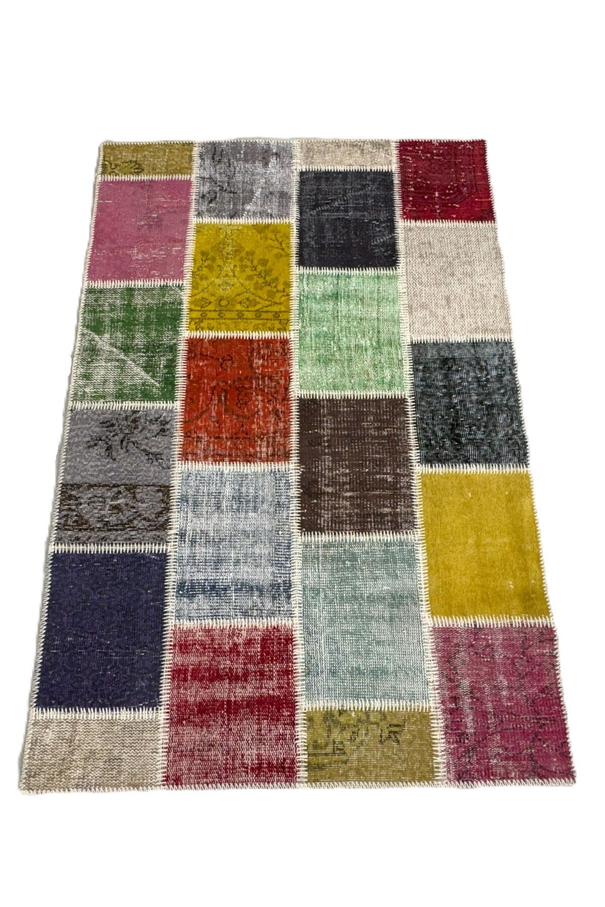 1001Rugs Patchwork El Halı 120 x 180