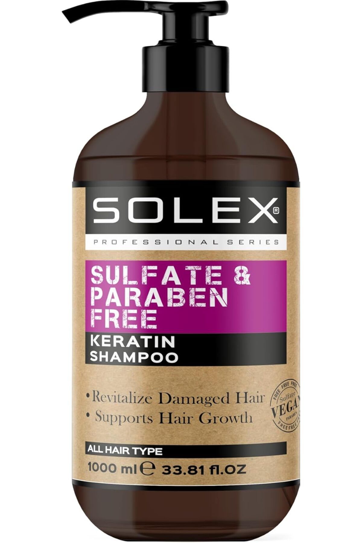 Solex Sülfatsız Parabensiz Keratin Şampuan 1000 ML