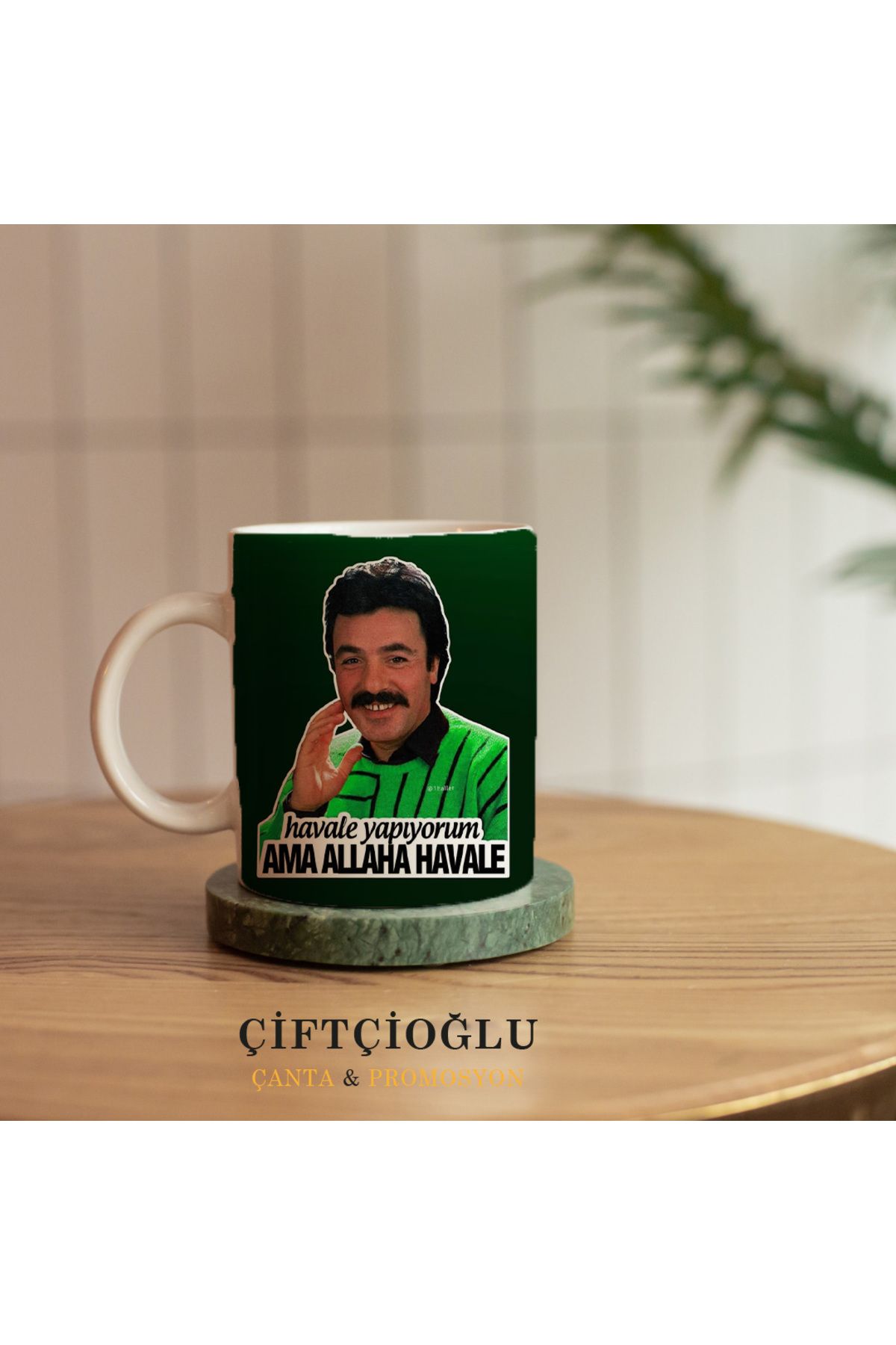 çiftçioğlu Kişiye Özel Baskılı PORSELEN Kupa-Hediyelik Beyaz 1. Sınıf Kupa