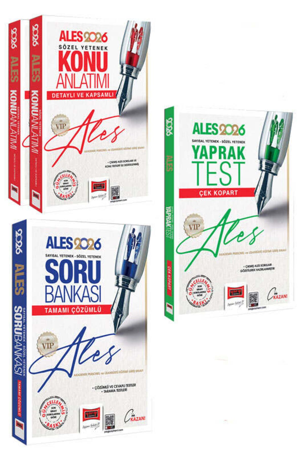 Yargı Yayınları Yargı Yayınları 2026 ALES VIP Sayısal-Sözel Yetenek Konu - Soru - Yaprak Test Seti (3 Kitap)