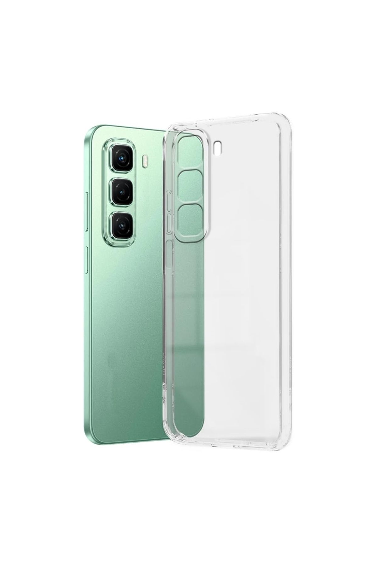 Apsuwa Infinix Hot 50 Pro Plus 4G uyumlu Kılıf Şeffaf Silikon