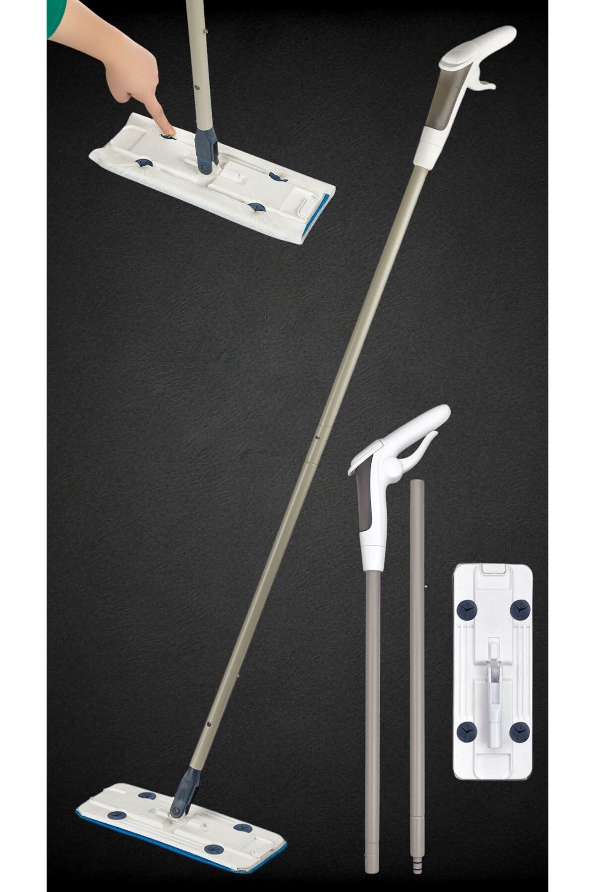 Technow VP-497 Su Deterjan Hazneli Sprey Mop