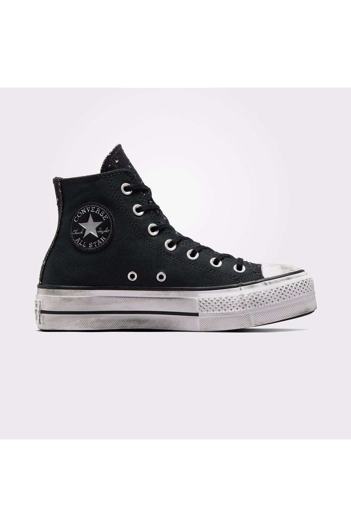converse Chuck Taylor All Star Lift Platform Chrome Kadın Siyah Sneaker