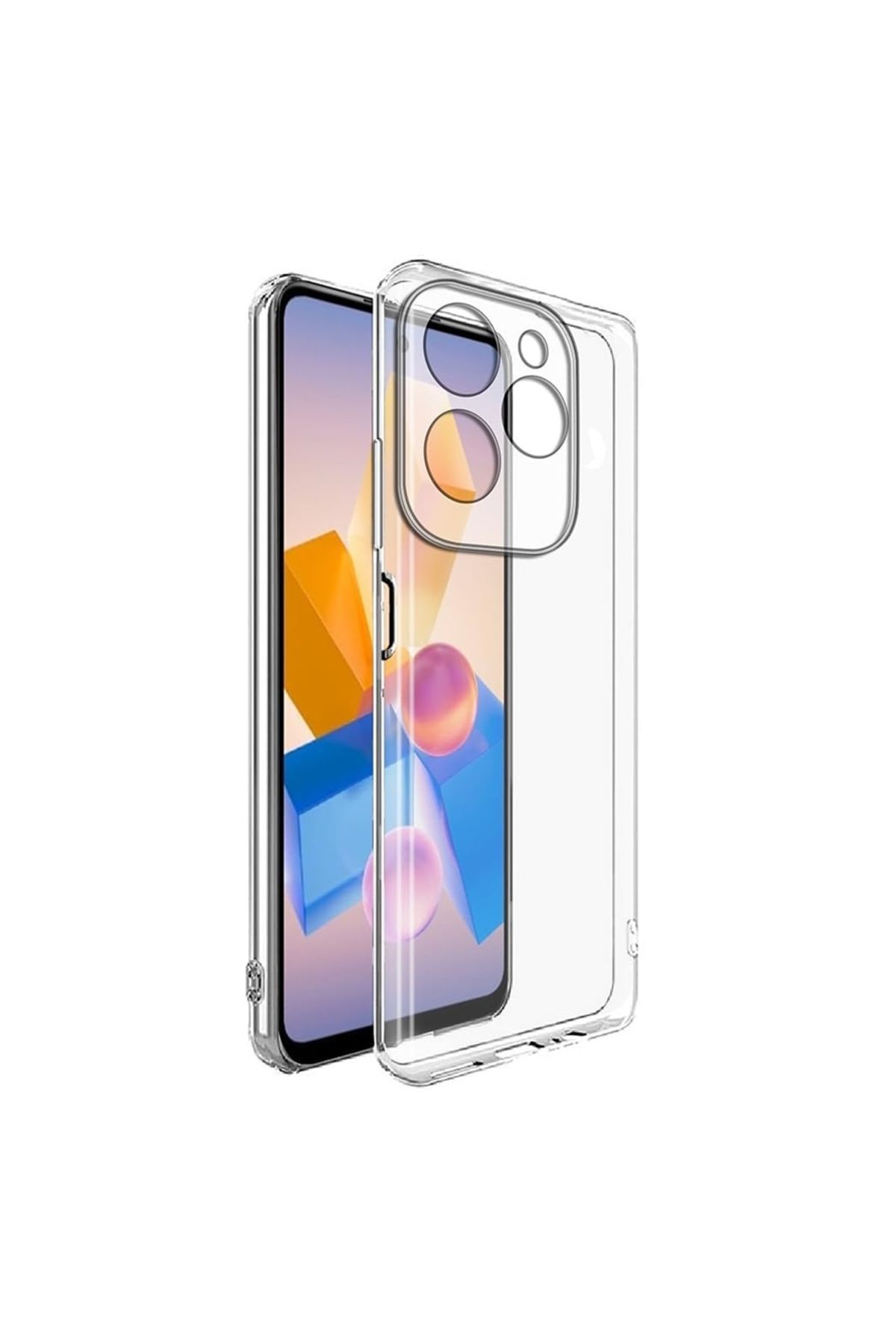 Apsuwa Infinix Hot 40i uyumlu Kılıf Şeffaf Silikon