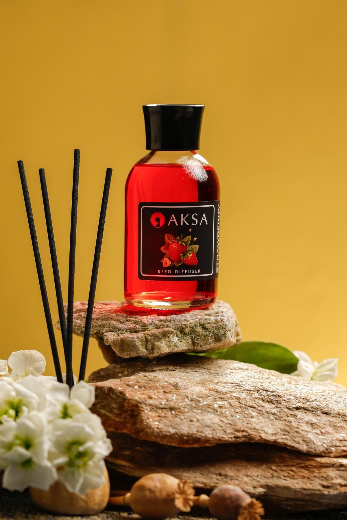 AKSA ESANS Bambu"Çilek "Çubuklu Oda Kokusu 100 ml