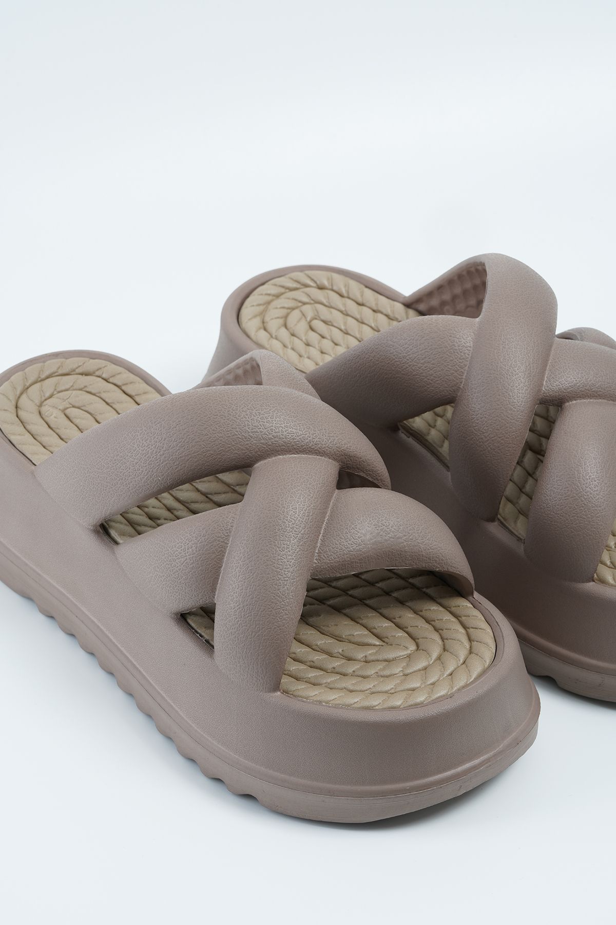 Beyond-Women's Mink Cross Banded High Sole Eva Slippers 6.5cm Byndpcb01 7