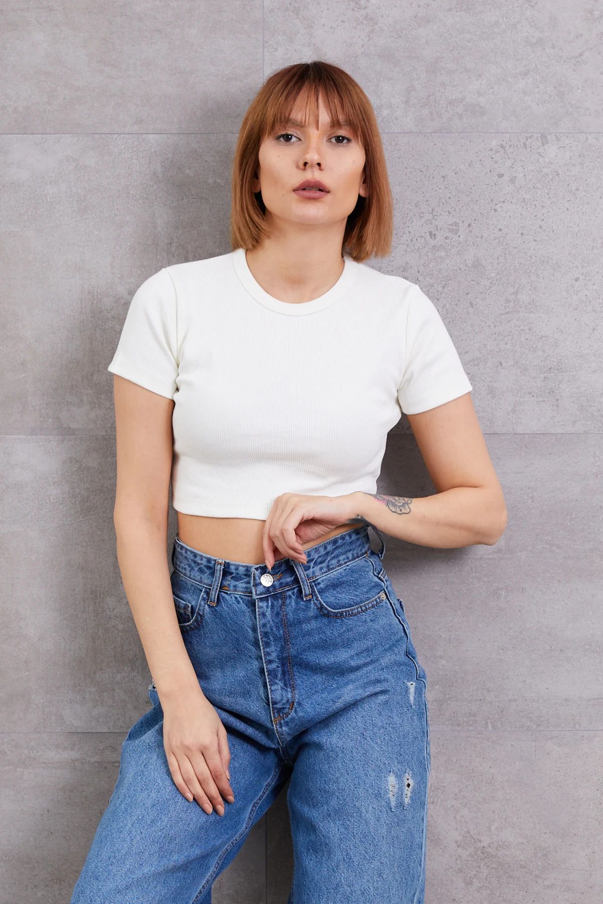 BERRU PAZARLAMA Fitilli Crop Body