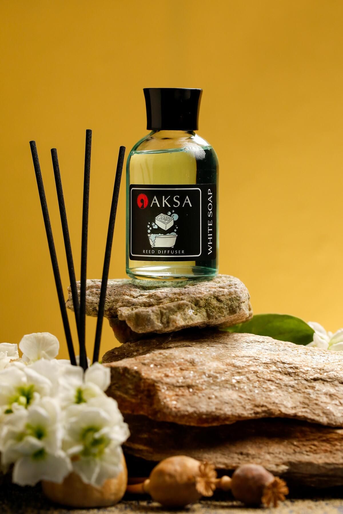 AKSA ESANS Bambu"Beyaz Sabun"Çubuklu Oda Kokusu 100 ml