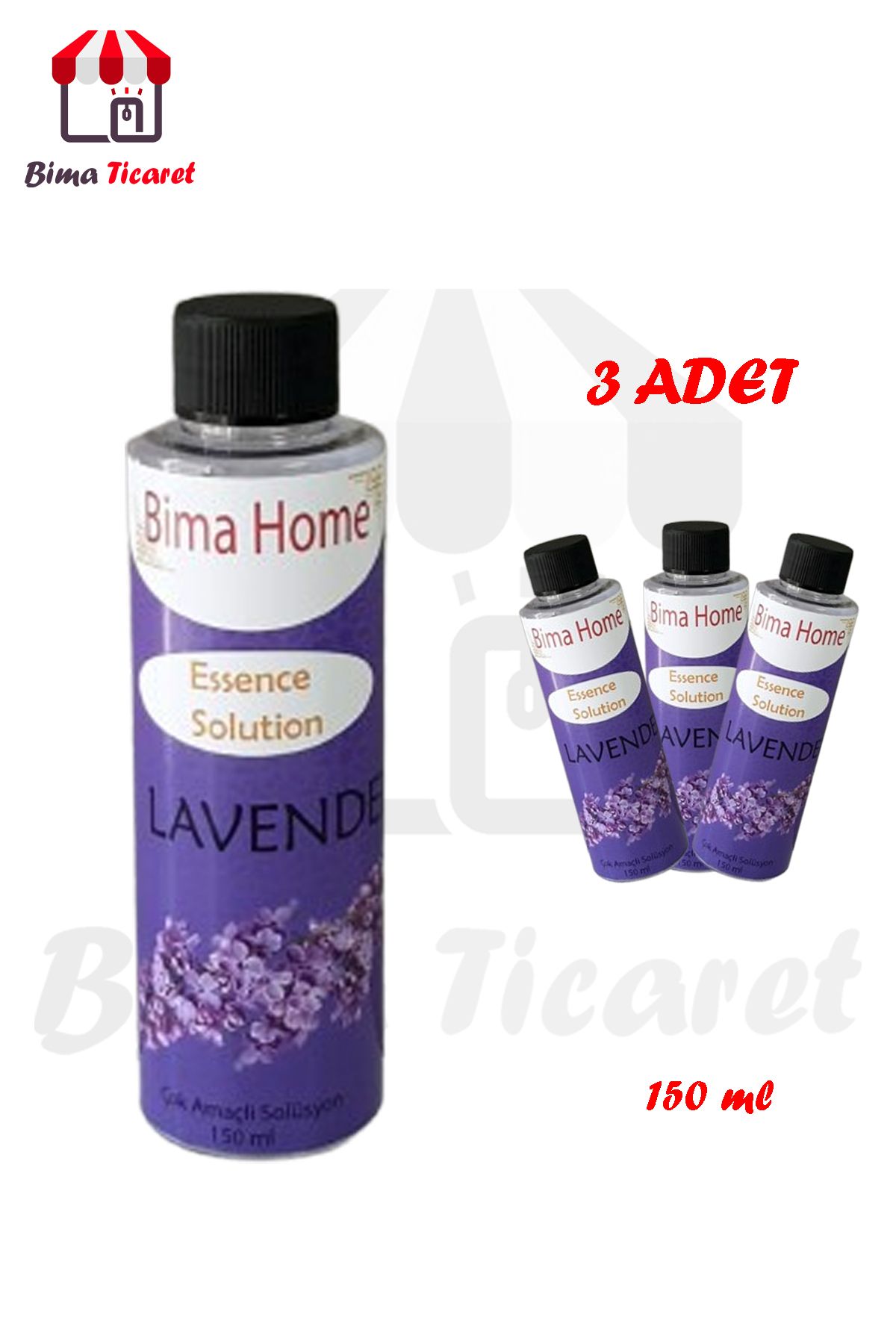 Bima Ticaret Orijinal 3 adet Geniş Alan Kokulandırma Makinesi Parfümü (Lavender)