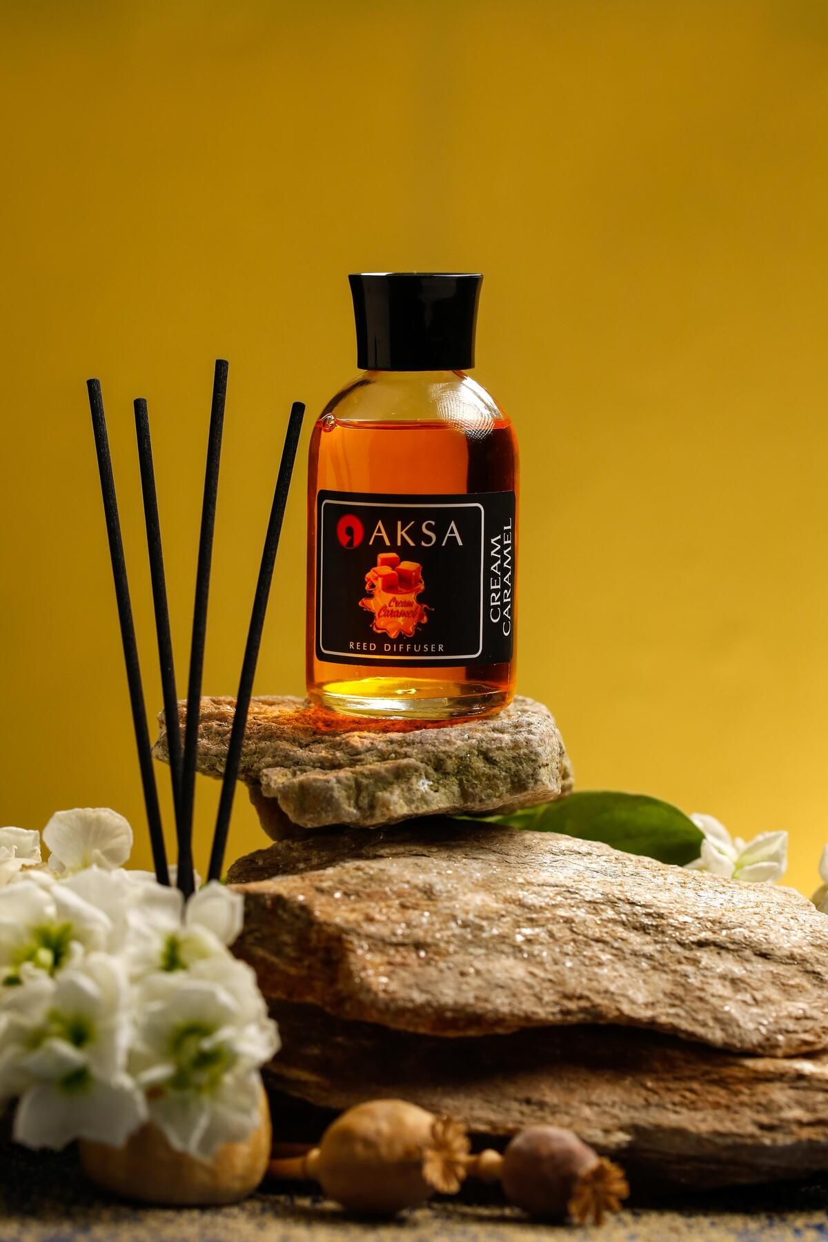 AKSA ESANS Bambu"Krem Karamel"Çubuklu Oda Kokusu 100 ml