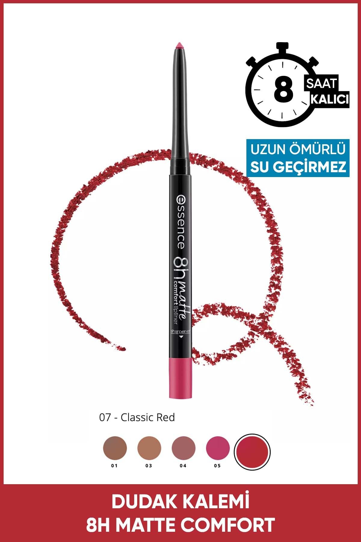 خط لب 8H MATTE COMFORT LIPLINER LIP 07 کلاسیک RED Essence