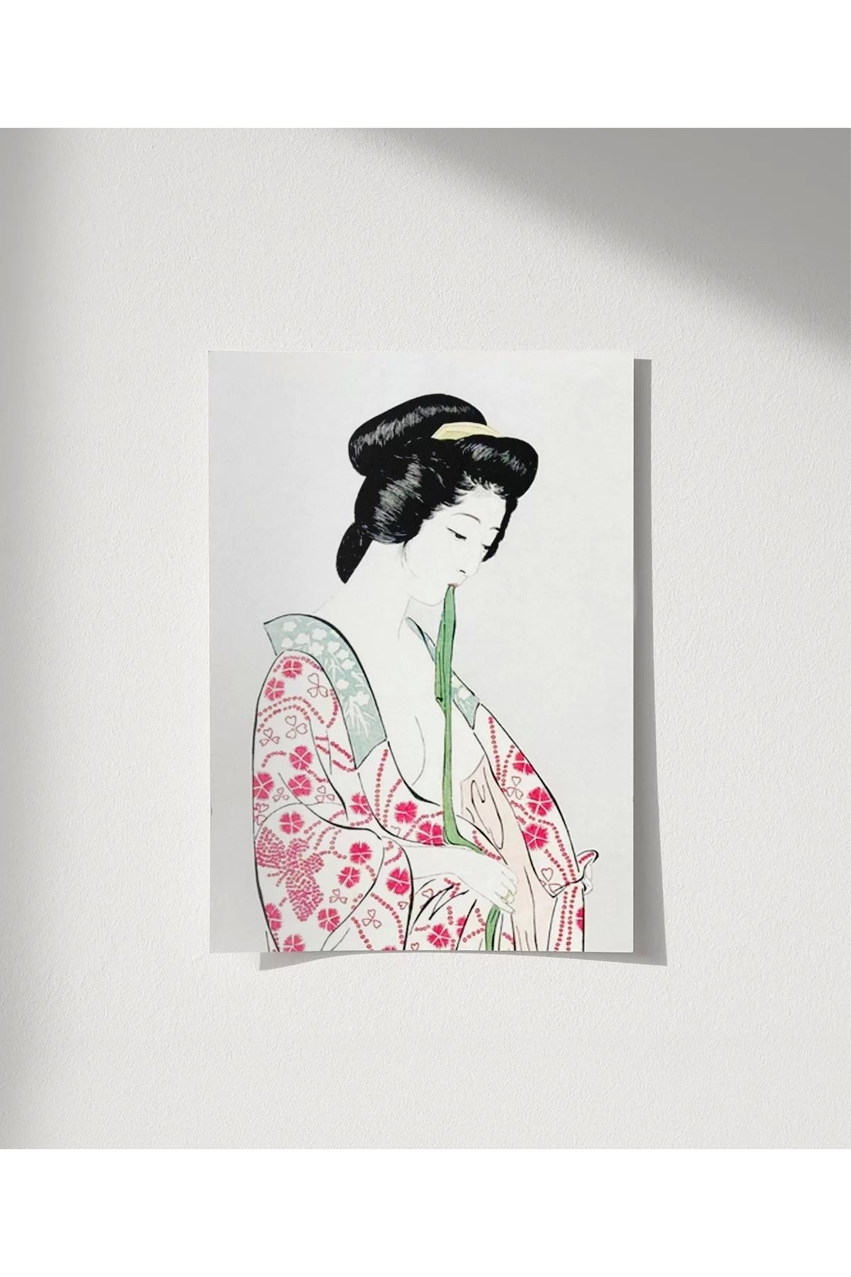 VOGLOO Çerçevesiz Poster Kimono ve İncelik