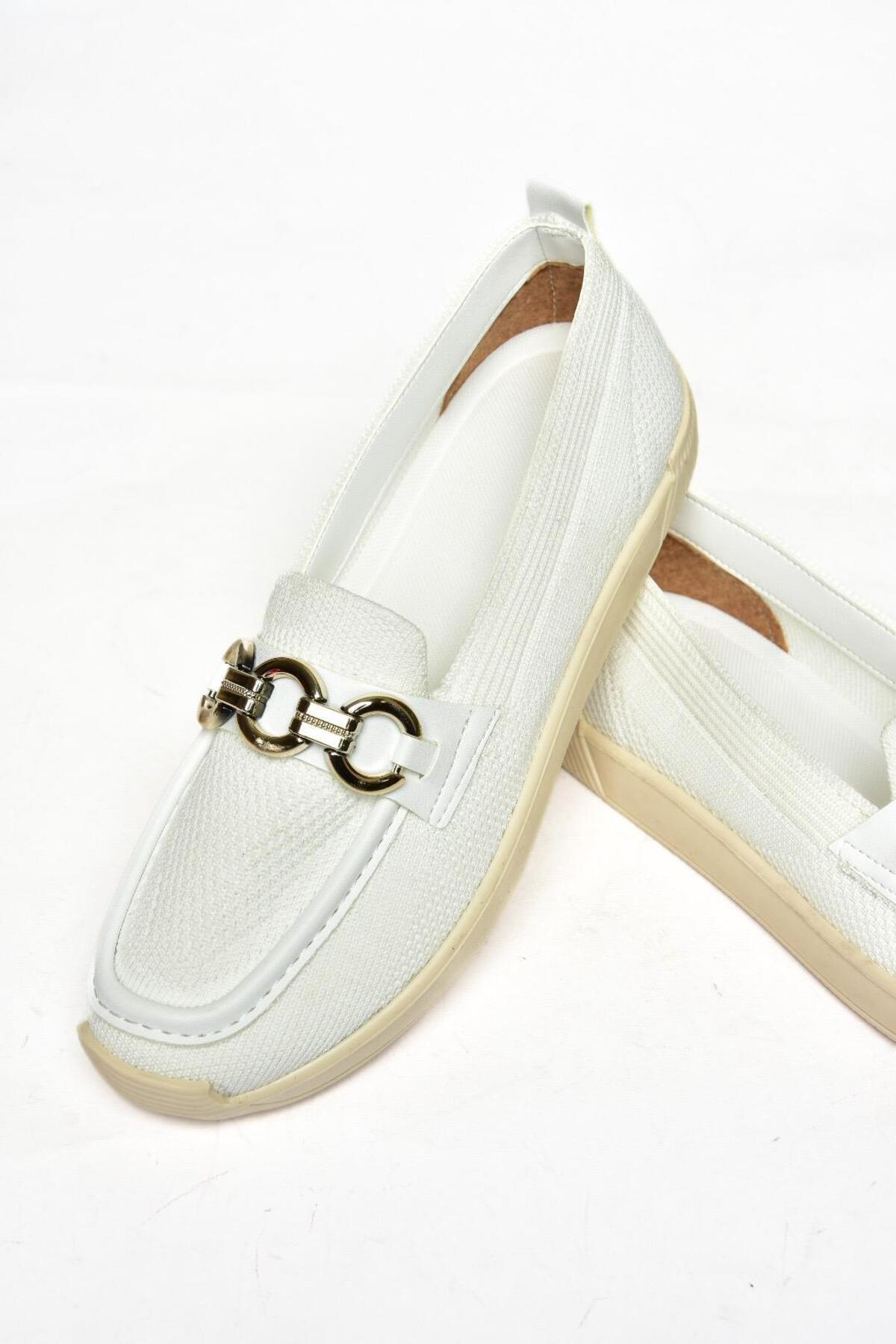 Fox Shoes-S374610404 Lässige Damenschuhe aus weißem Stoff 7