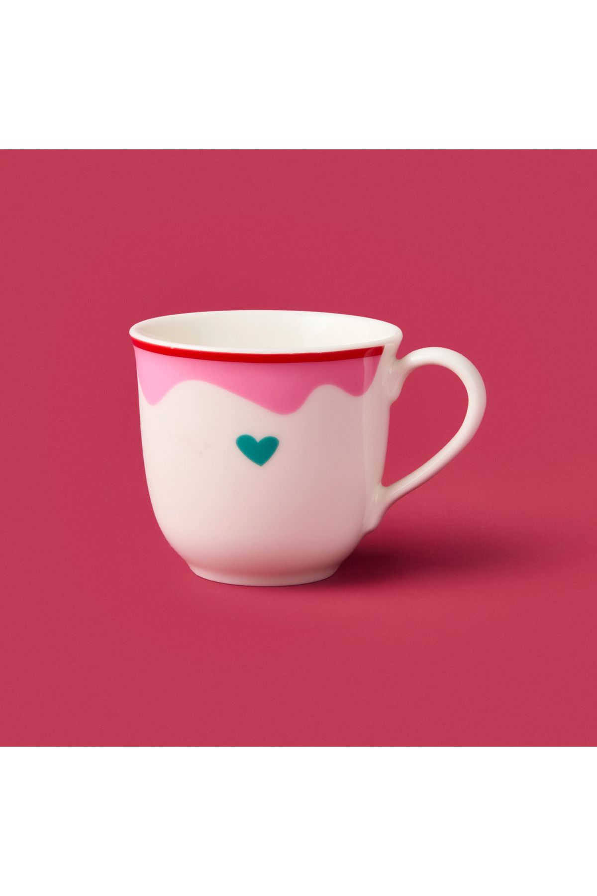 Evidea Kitchen Granny Kupa - Pembe / Kırmızı - 290 ml