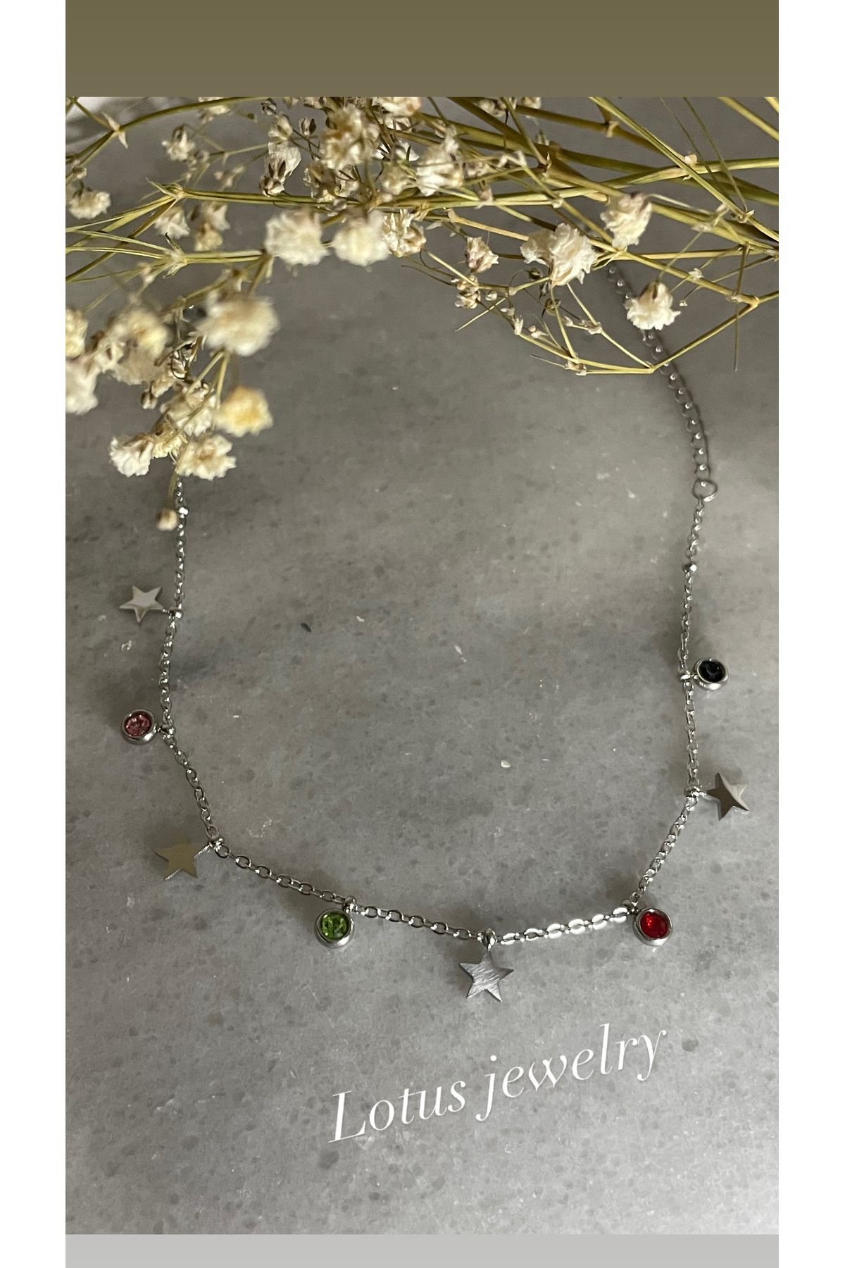 Lotus Jewelry Paslanmaz çelik gümüş renk bileklik