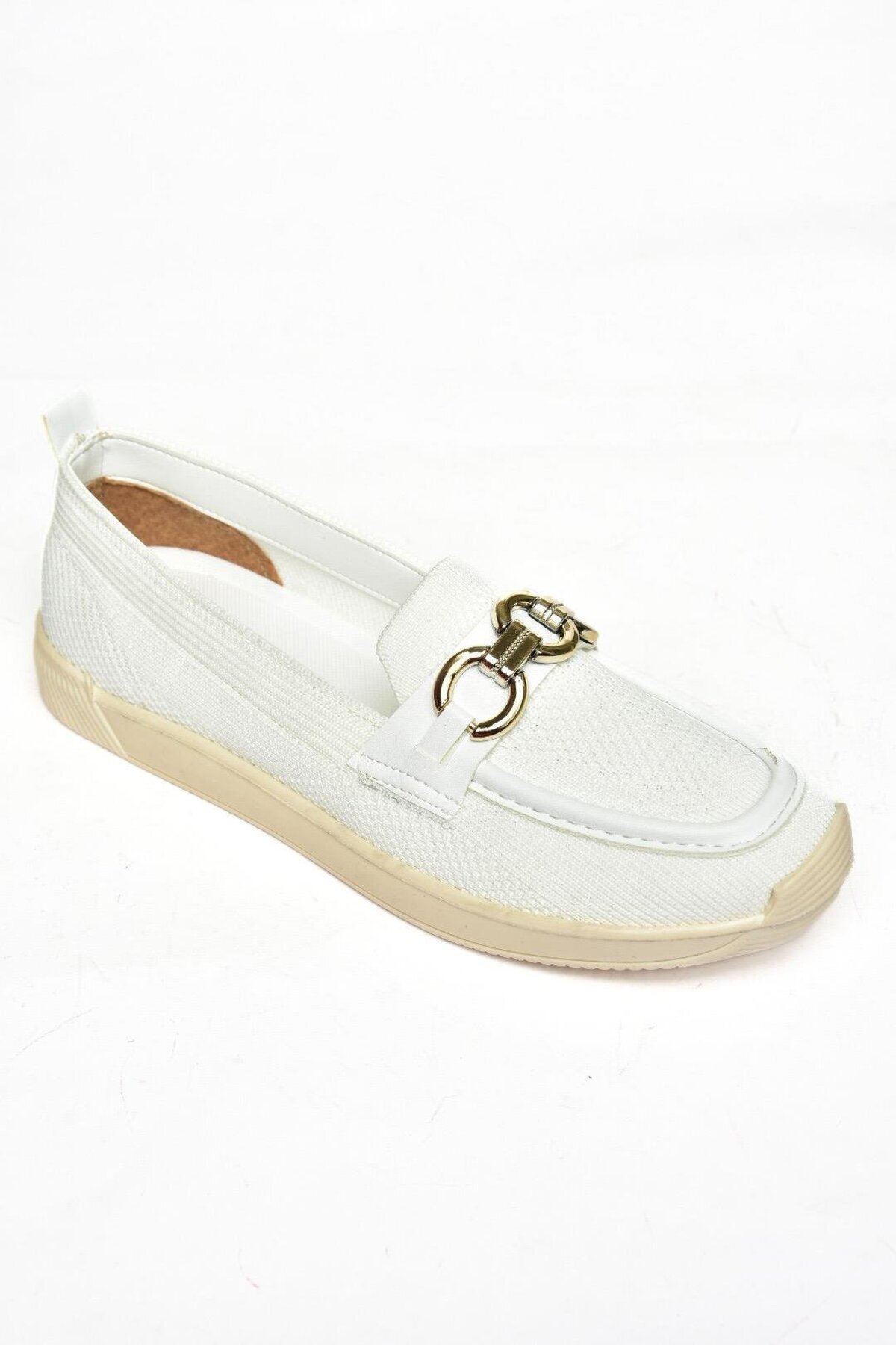 Fox Shoes-S374610404 Lässige Damenschuhe aus weißem Stoff 6