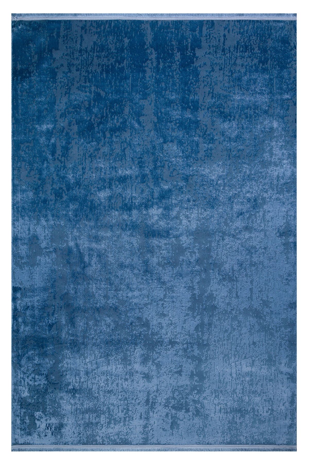 SEVENHILL Picasso 1005 Mavi Sanatsal Desenli Salon Yatak Odası Halısı Kaymaz Tabanlı