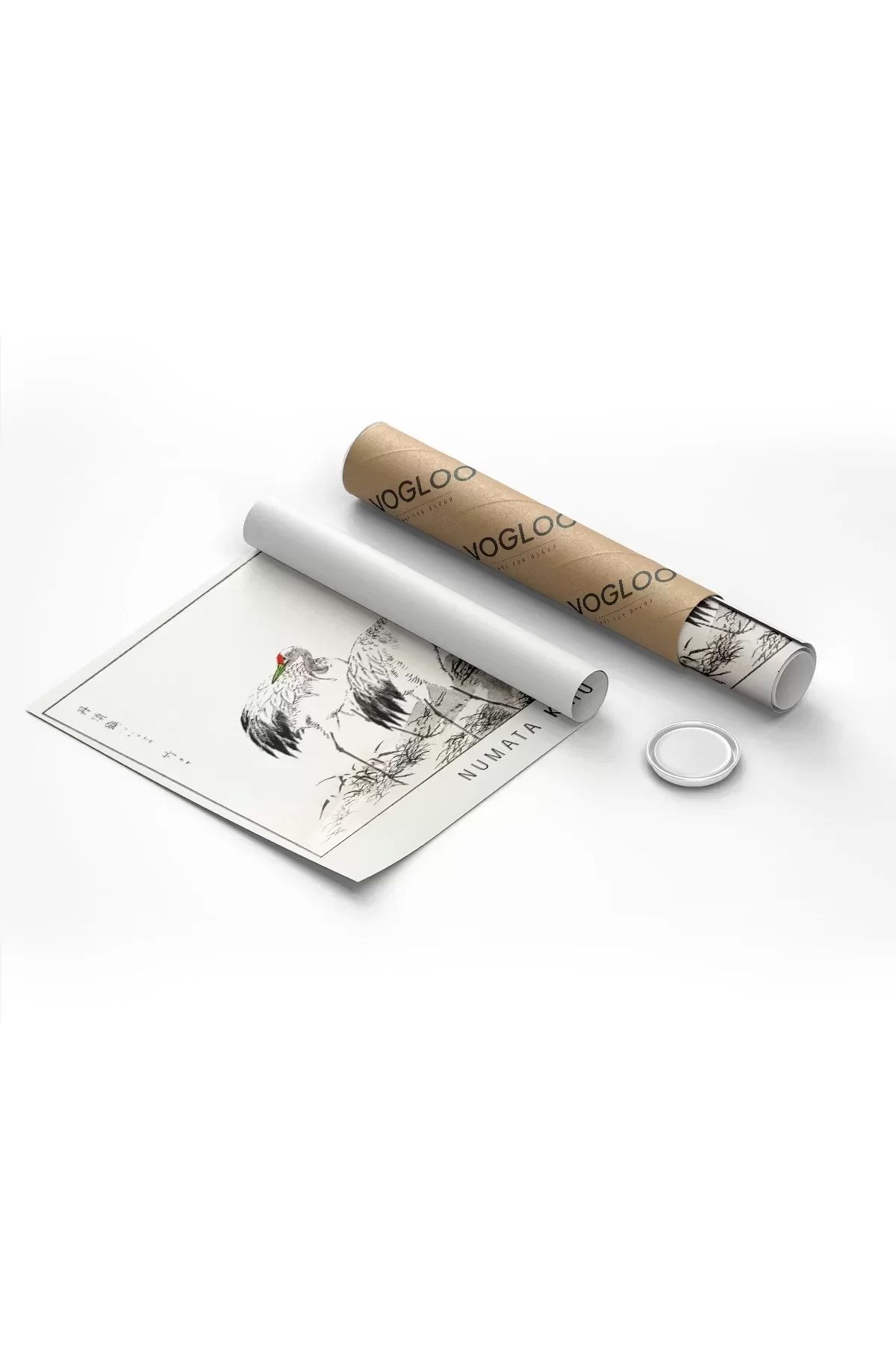 VOGLOO Çerçevesiz Poster Numata Kashu Kuşlar