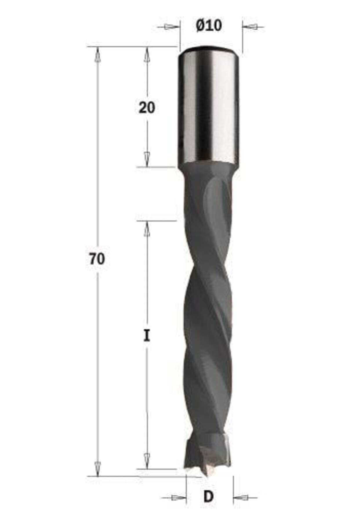 ITA TOOLS 5X43X70 SAĞ DÜBEL ( Y.DELİK ) MATKAP UCU