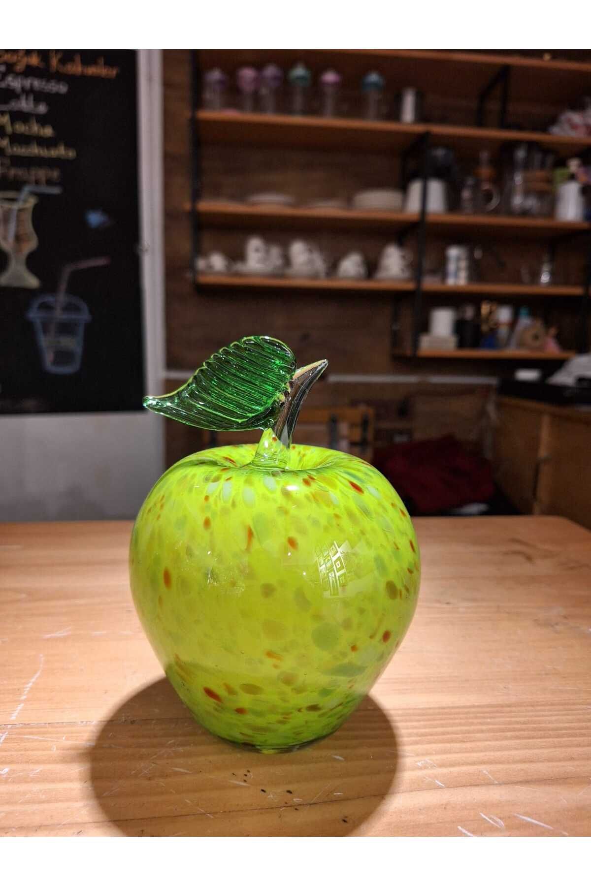 MeMy Design Murano Üfleme Cam Elma Biblo