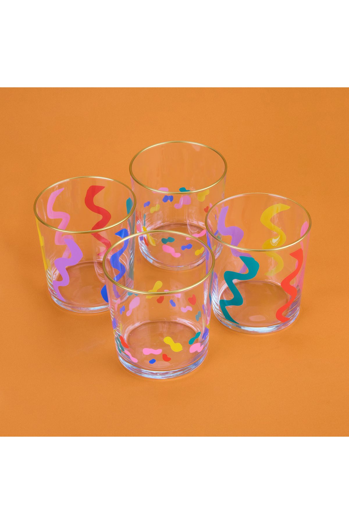 Rakle-Functional Basic Set of 4 Water Glasses - Colorful - 380 ml 4